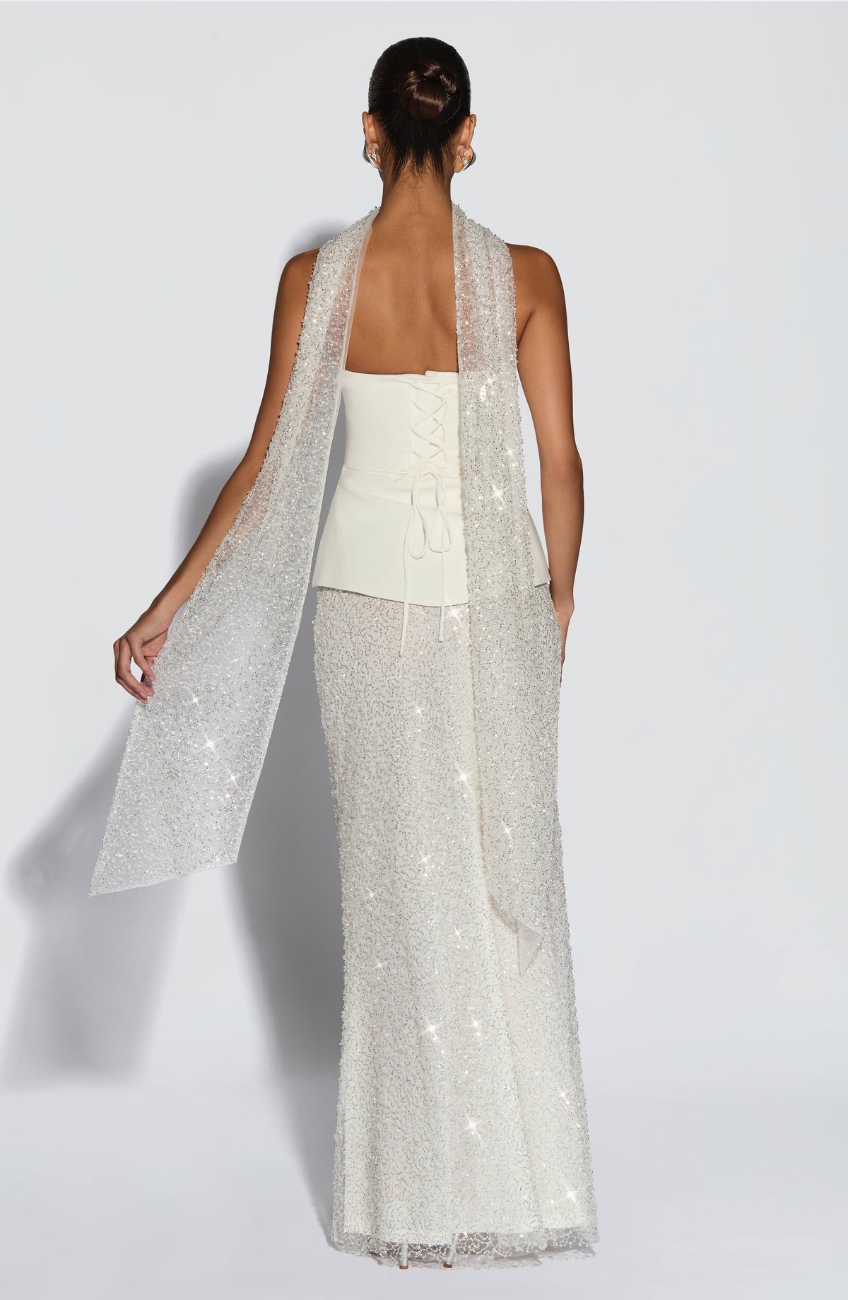 Allaire Maxi Skirt - Ivory - Napalia