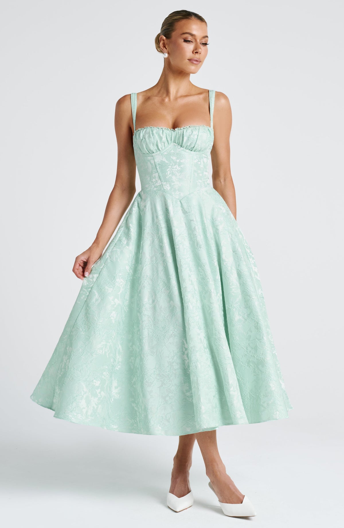 Amity Midi Dress - Mint - Napalia