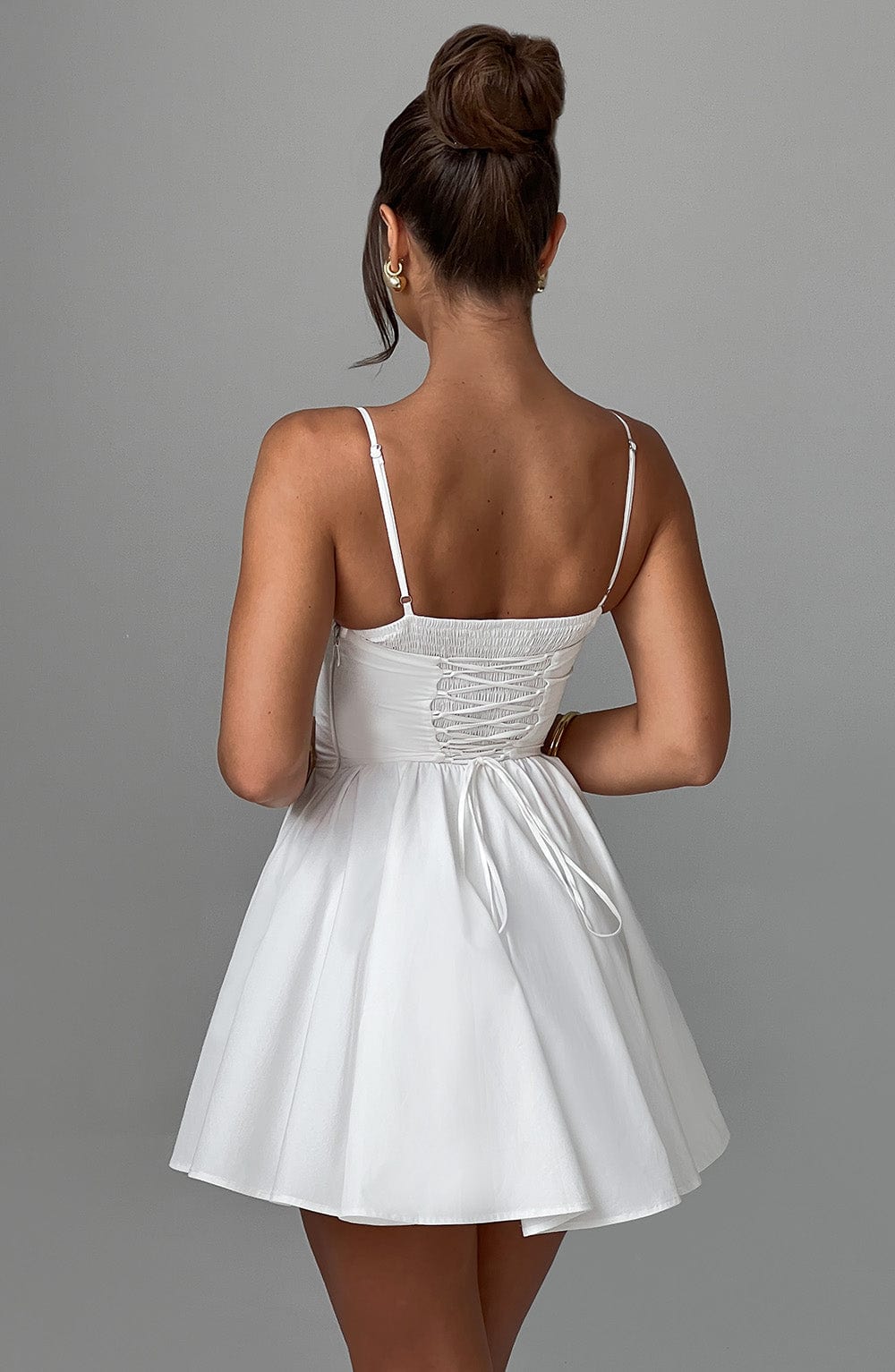 Analeigh Mini Dress - Ivory - Napalia
