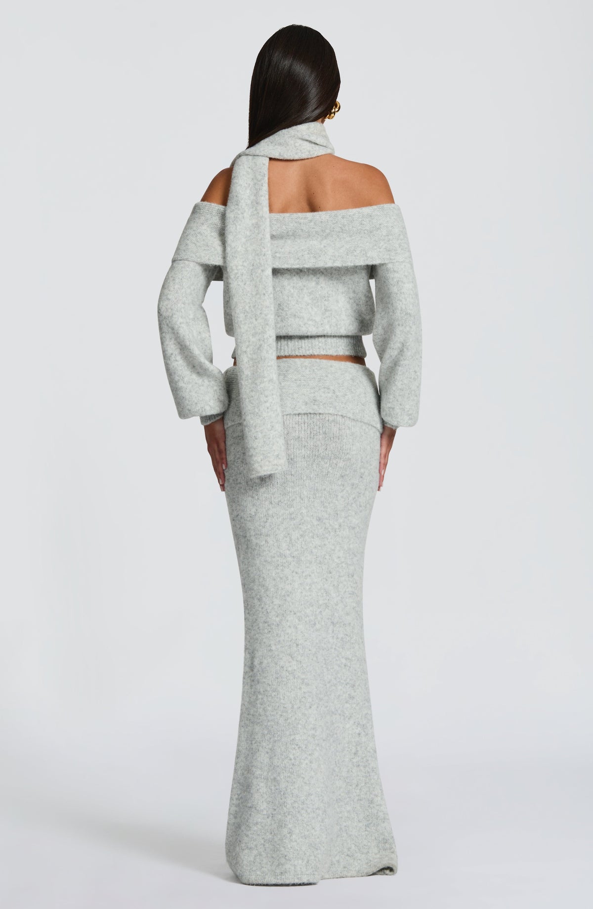 Andie Top - Light Grey Marl - Napalia