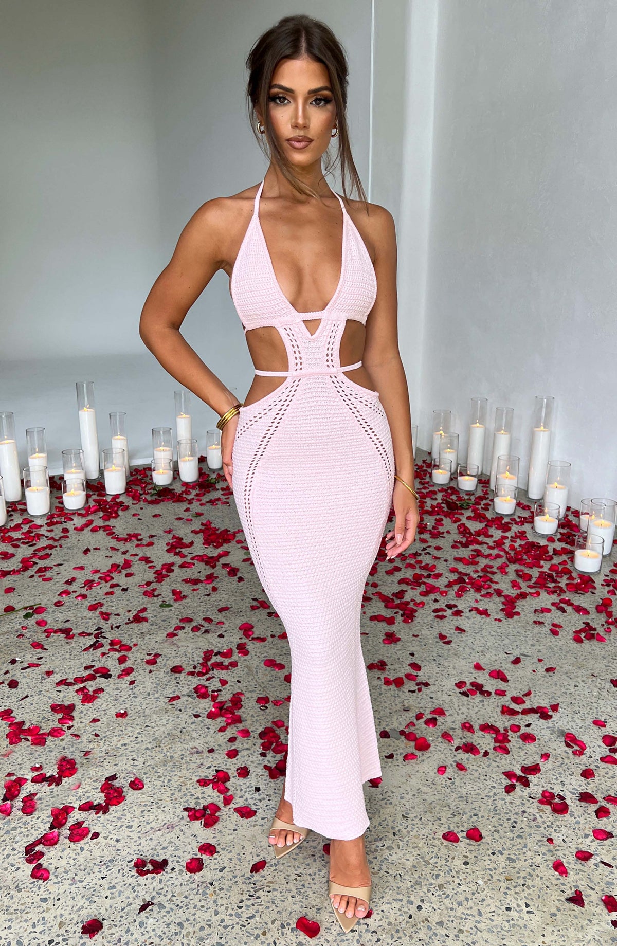 Arabella Maxi Dress - Blush - Napalia