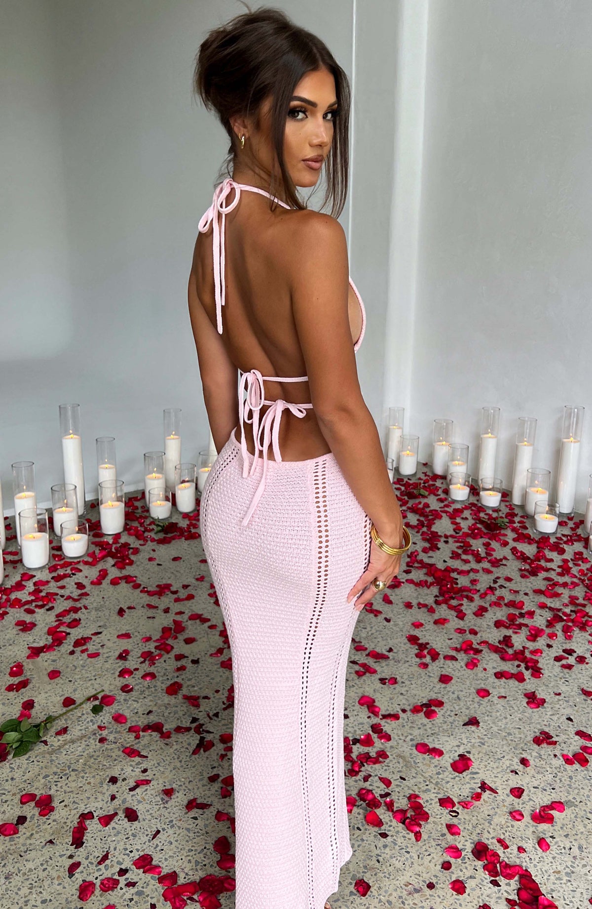 Arabella Maxi Dress - Blush - Napalia