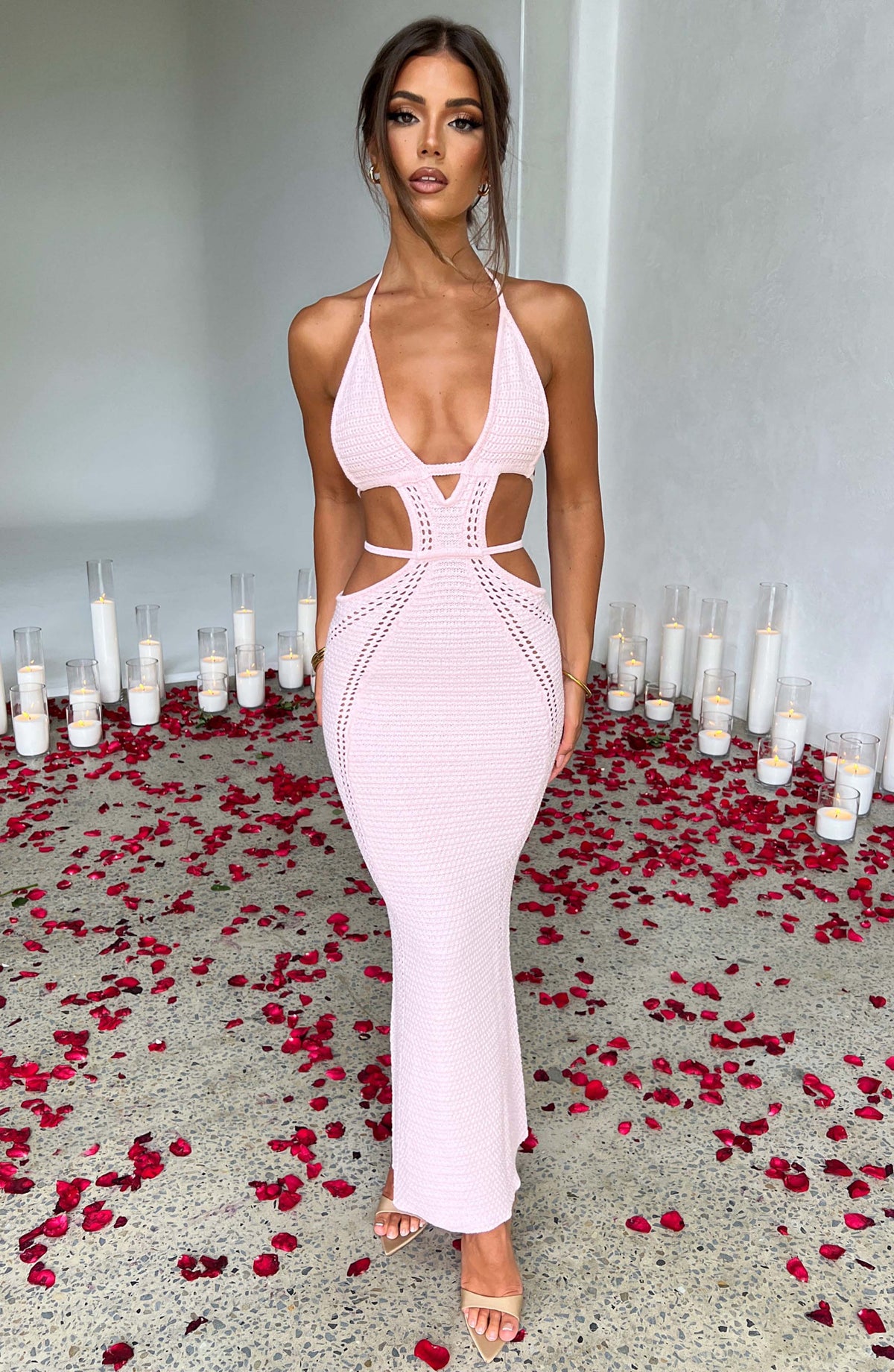 Arabella Maxi Dress - Blush - Napalia