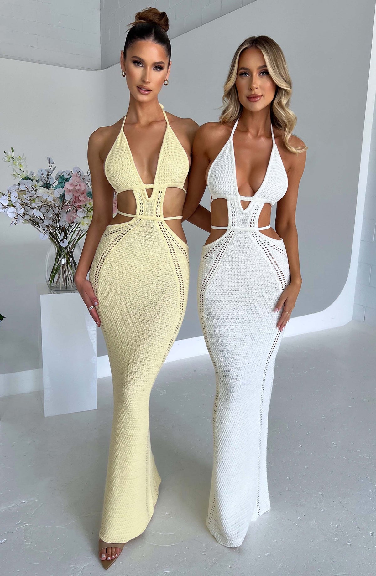 Arabella Maxi Dress - White - Napalia