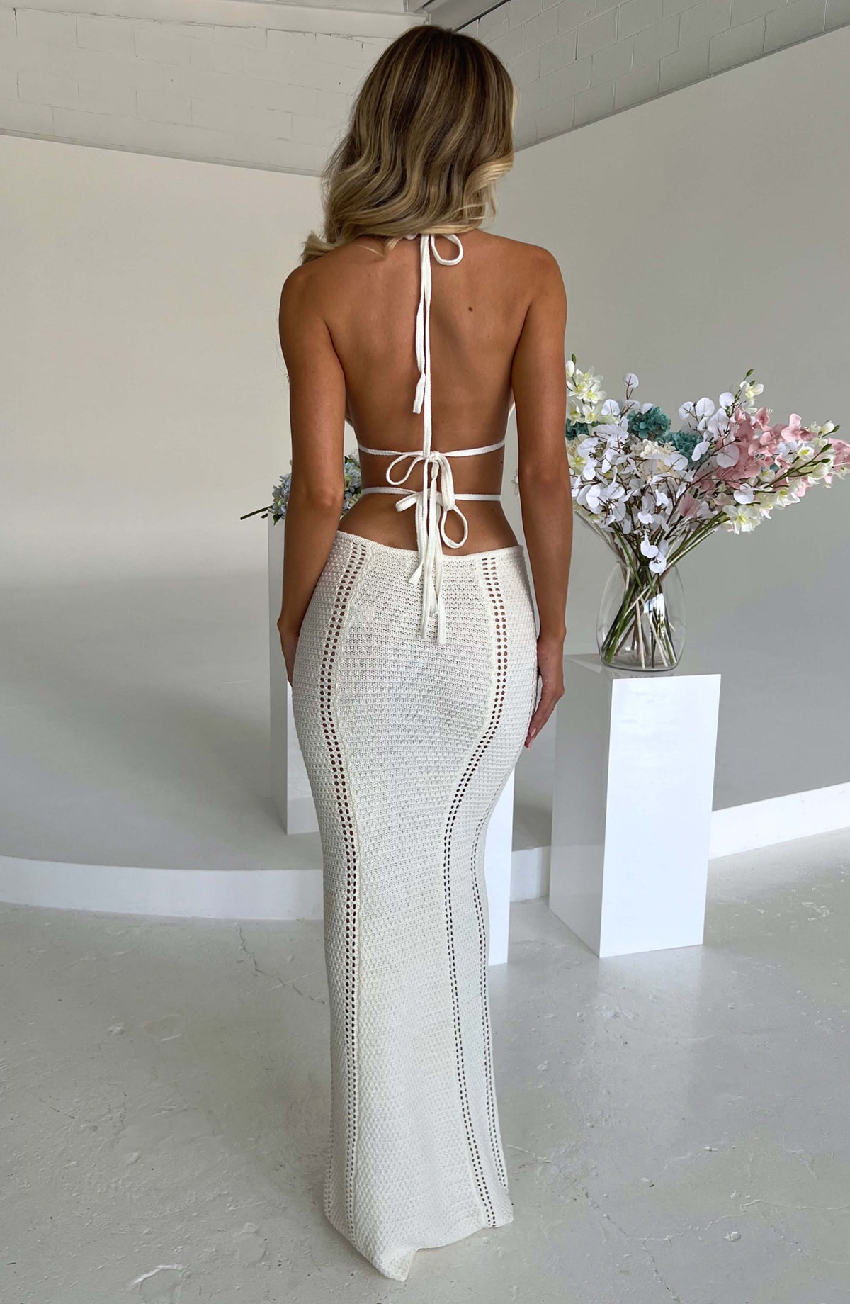 Arabella Maxi Dress - White - Napalia