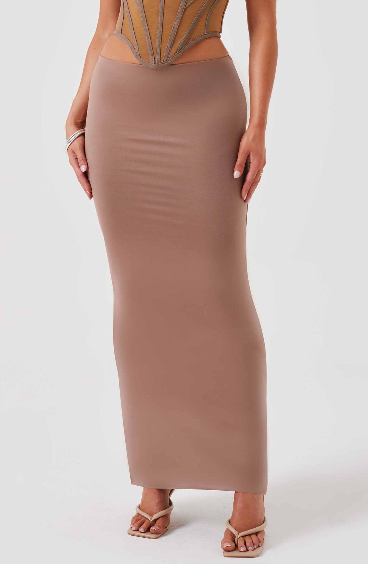 Astrid Maxi Skirt - Chocolate - Napalia