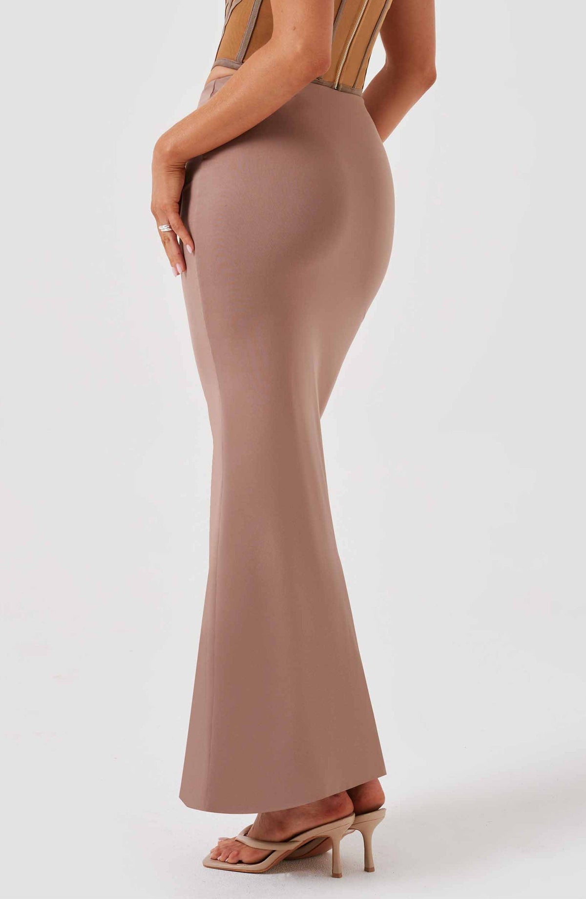 Astrid Maxi Skirt - Chocolate - Napalia