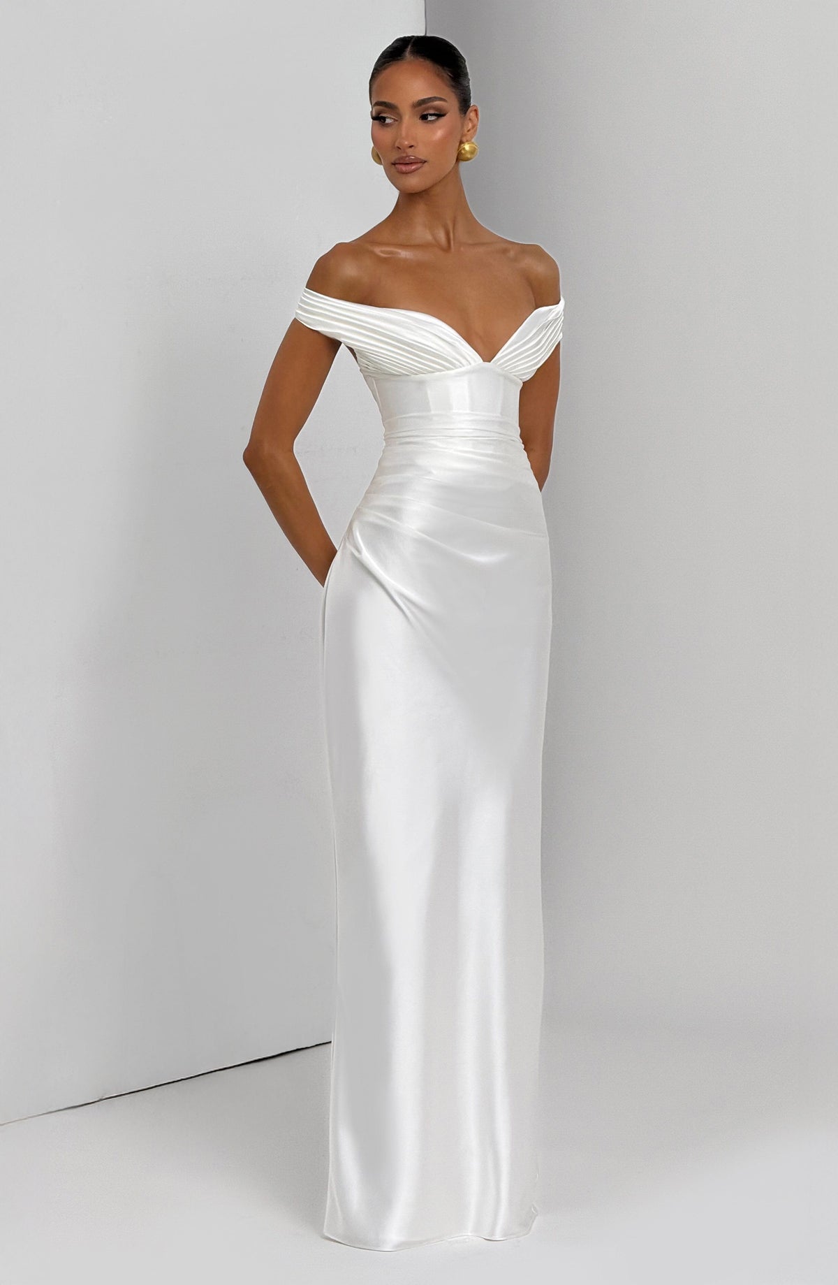 Aurelia Maxi Dress - Ivory - Napalia
