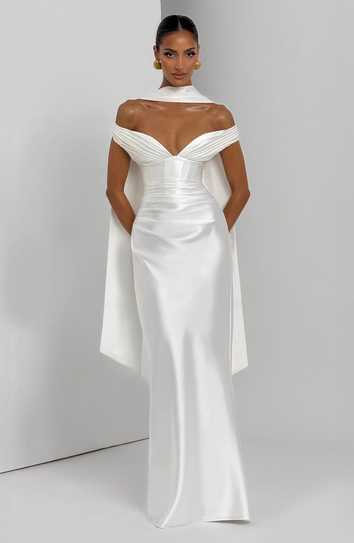 Aurelia Maxi Dress - Ivory - Napalia