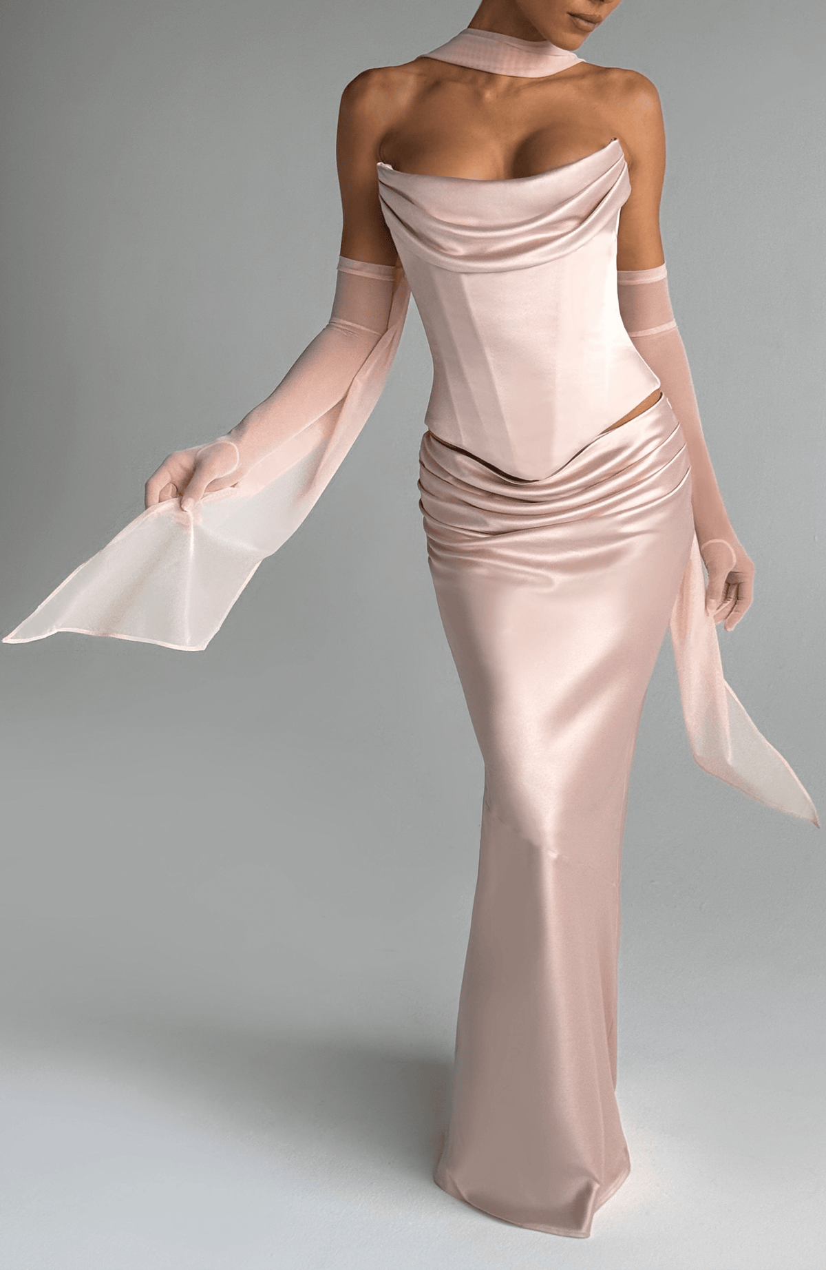 Ayla Scarf - Soft Peach - Napalia