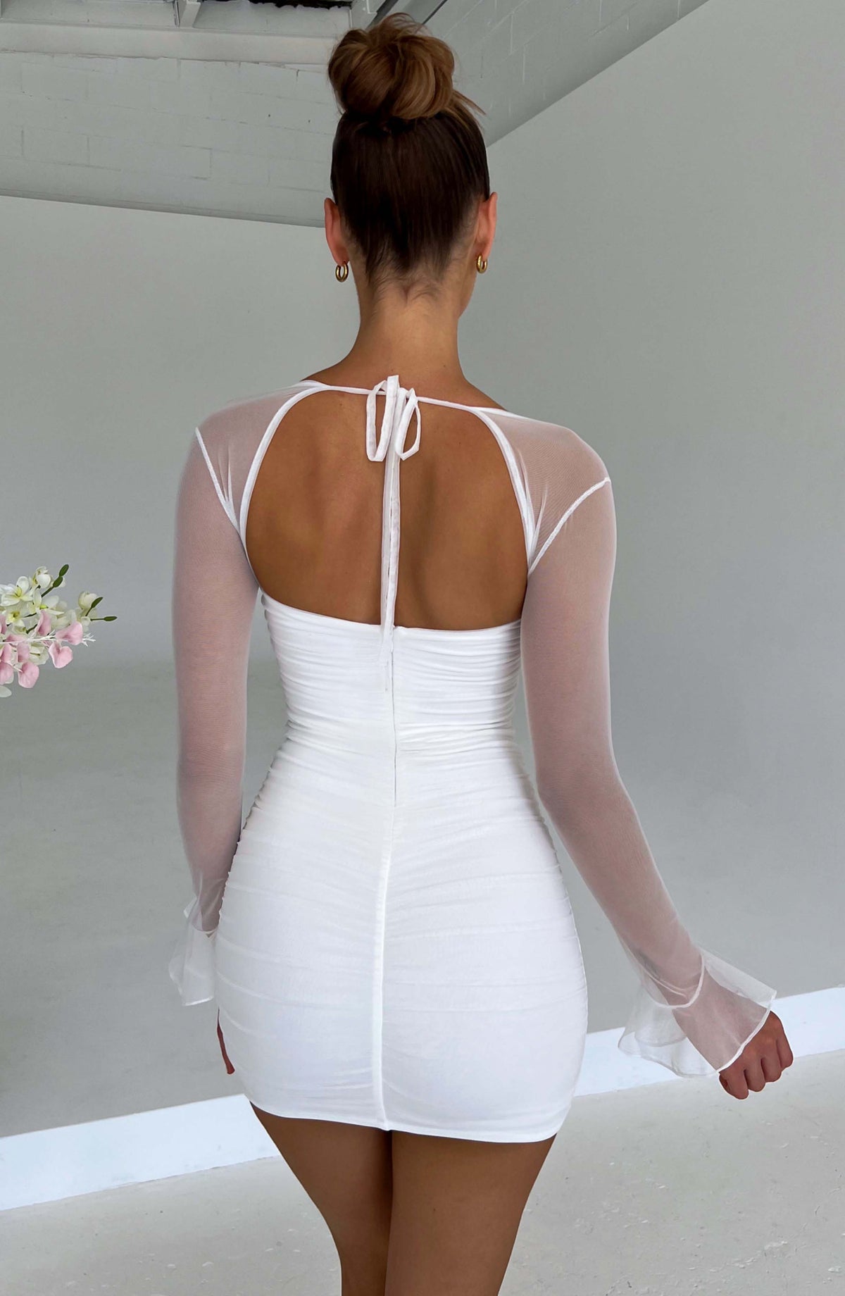 Brea Mini Dress - White - Napalia