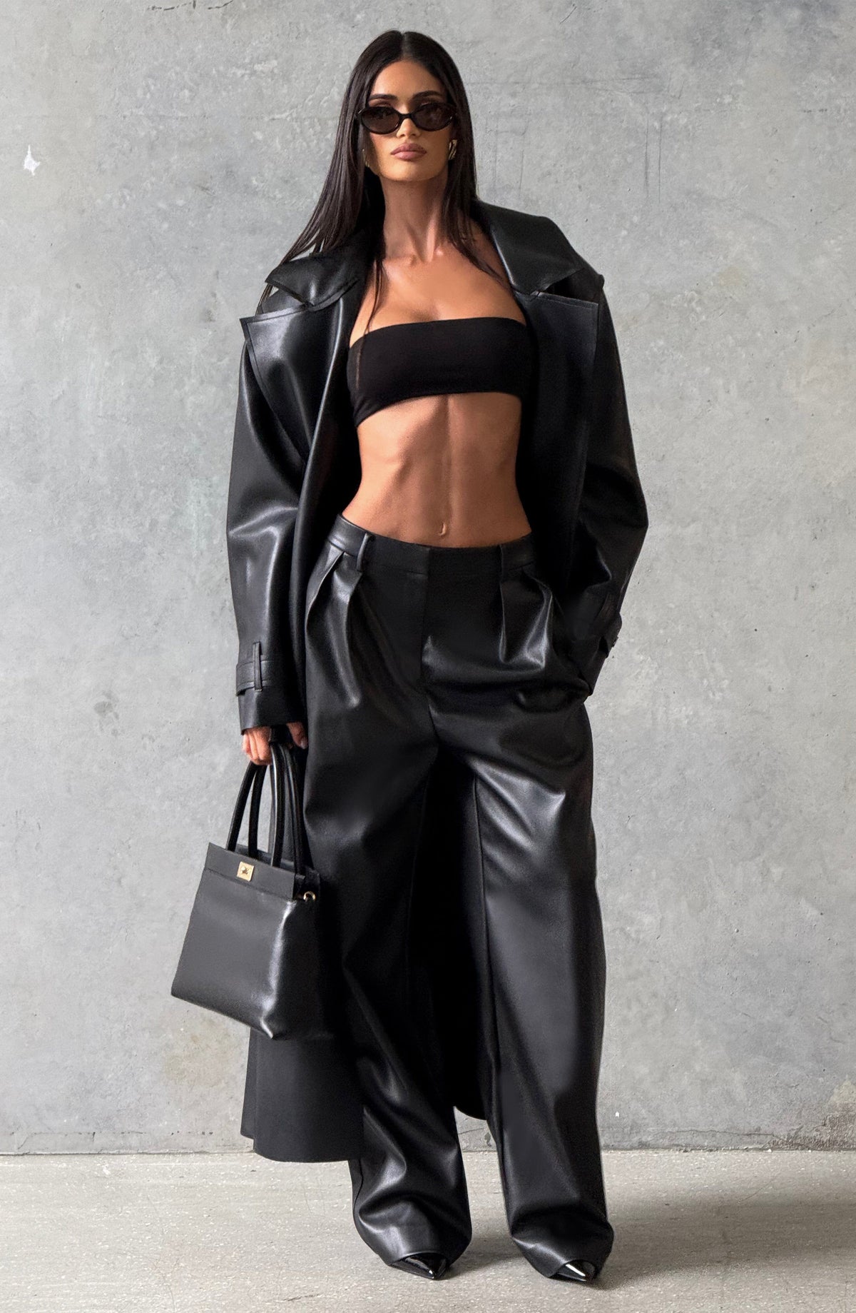 Bridget Trench Coat - Black - Napalia