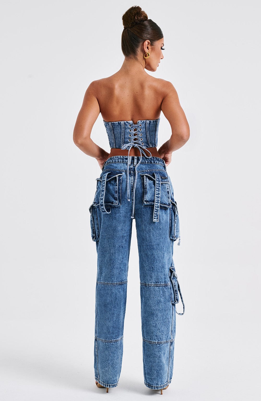 Brooklyn Cargo Pant - Dark Wash - Napalia