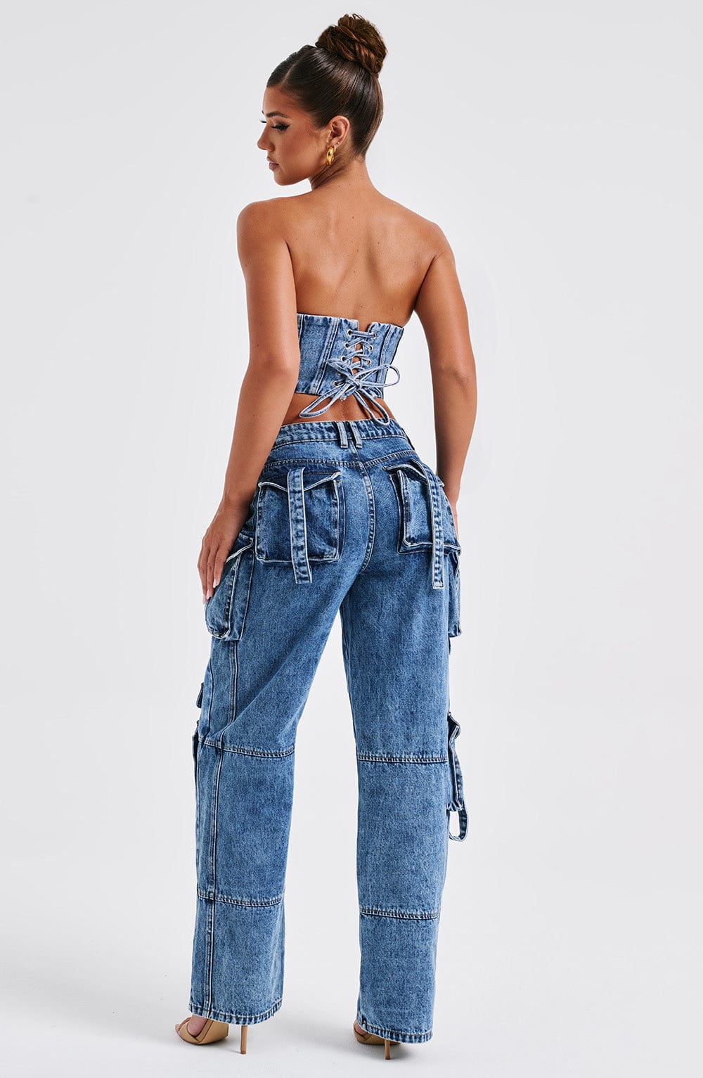 Brooklyn Cargo Pant - Dark Wash - Napalia