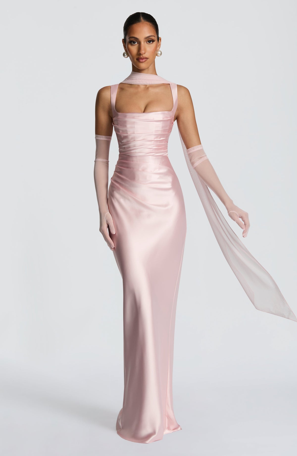 Calanthe Maxi Dress - Blush - Napalia