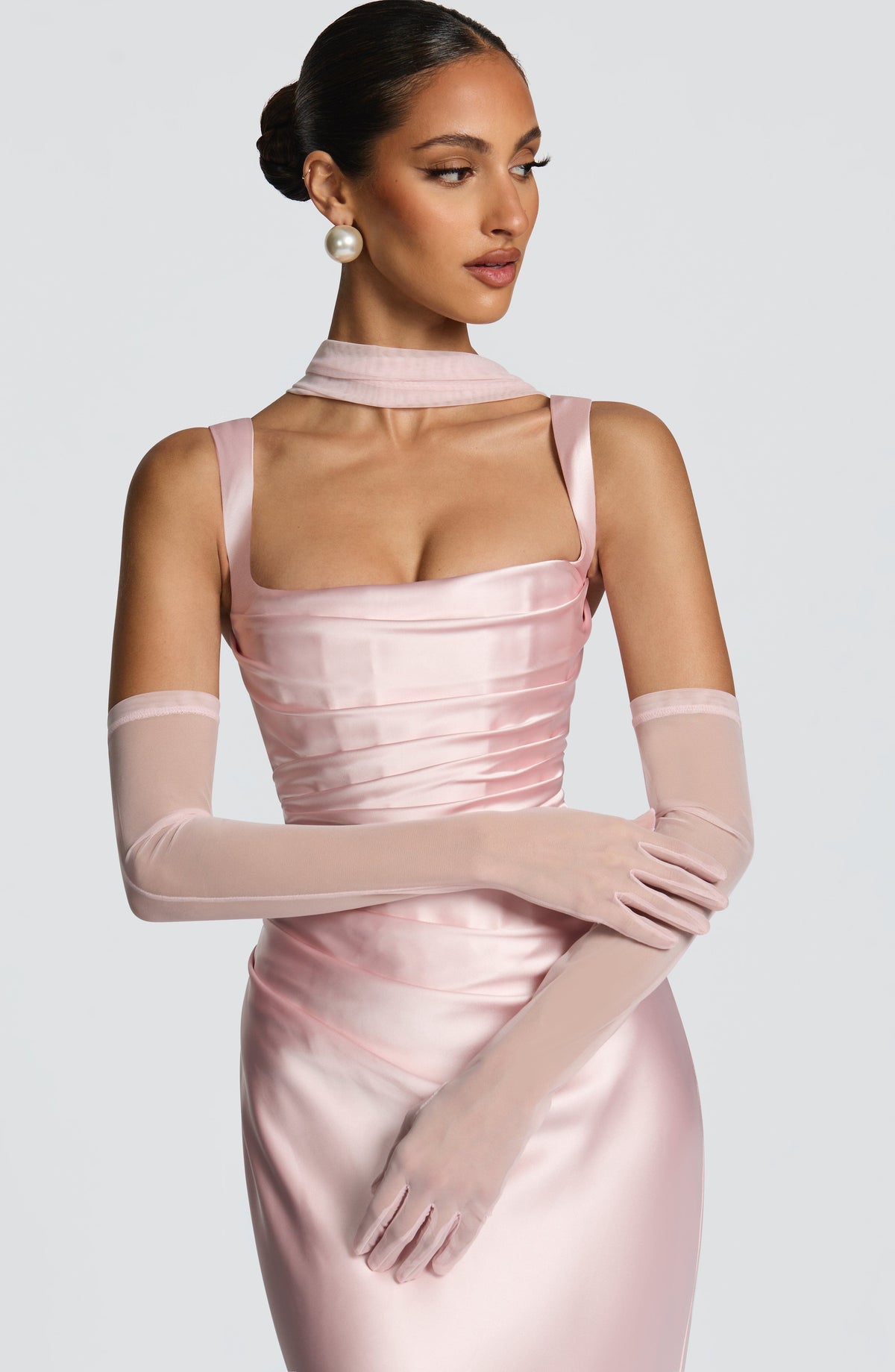 Calanthe Maxi Dress - Blush - Napalia