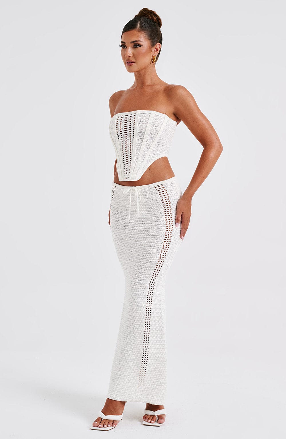 Chayenne Maxi Skirt - White - Napalia