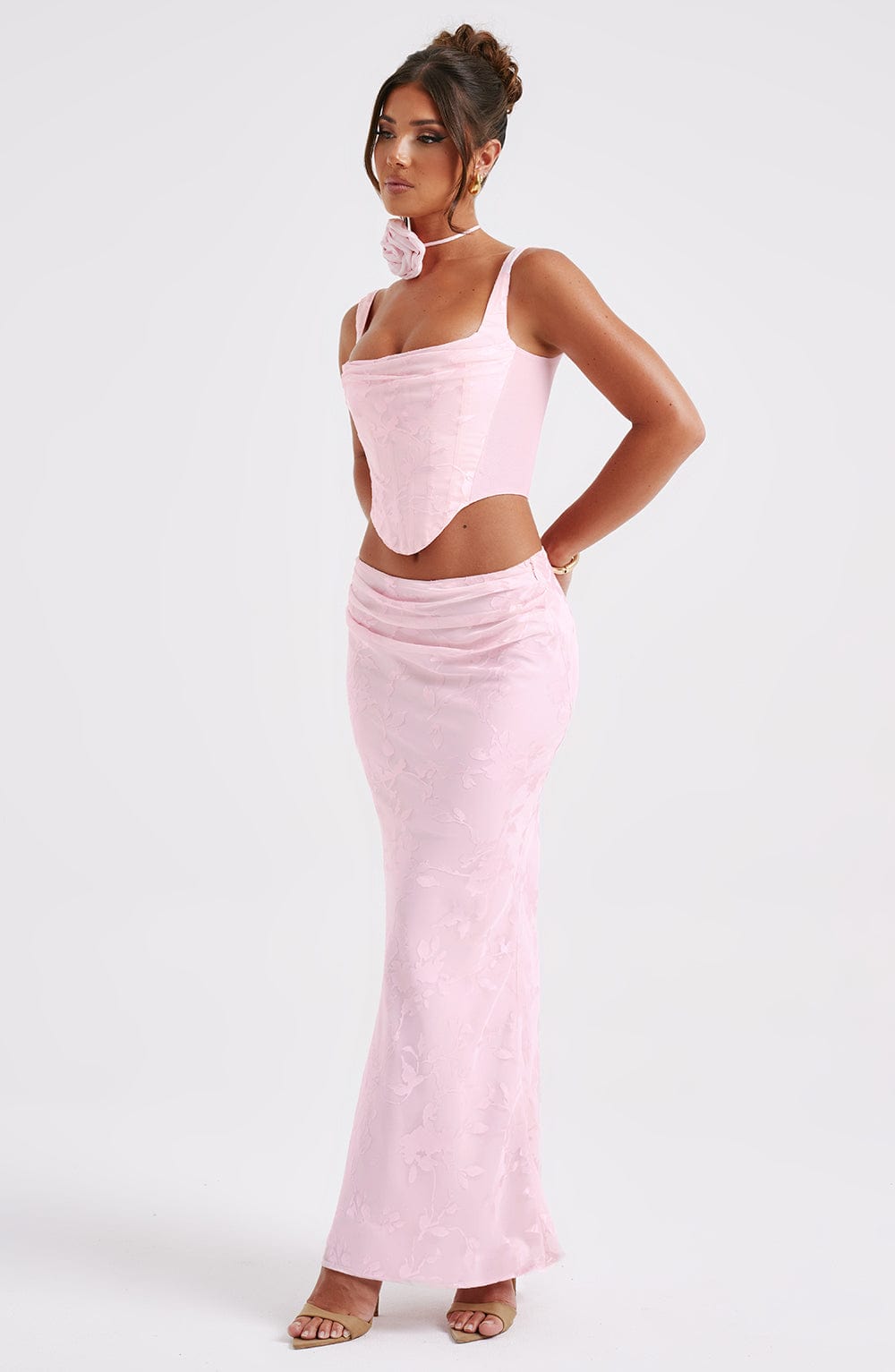 Elizabeth Maxi Skirt - Blush - Napalia