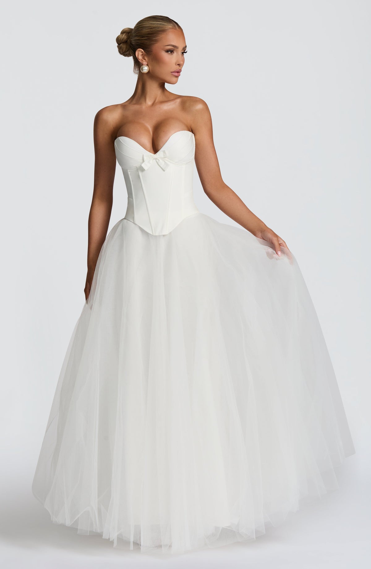 Ethel Maxi Skirt - Ivory - Napalia