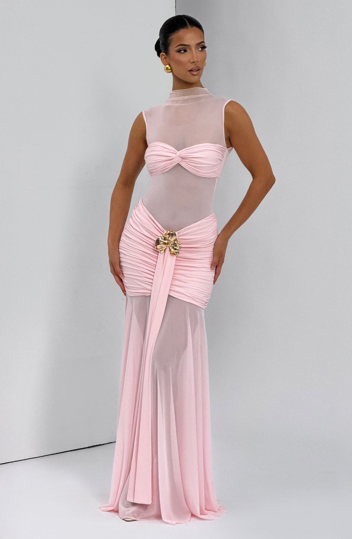Fae Maxi Skirt - Blush - Napalia