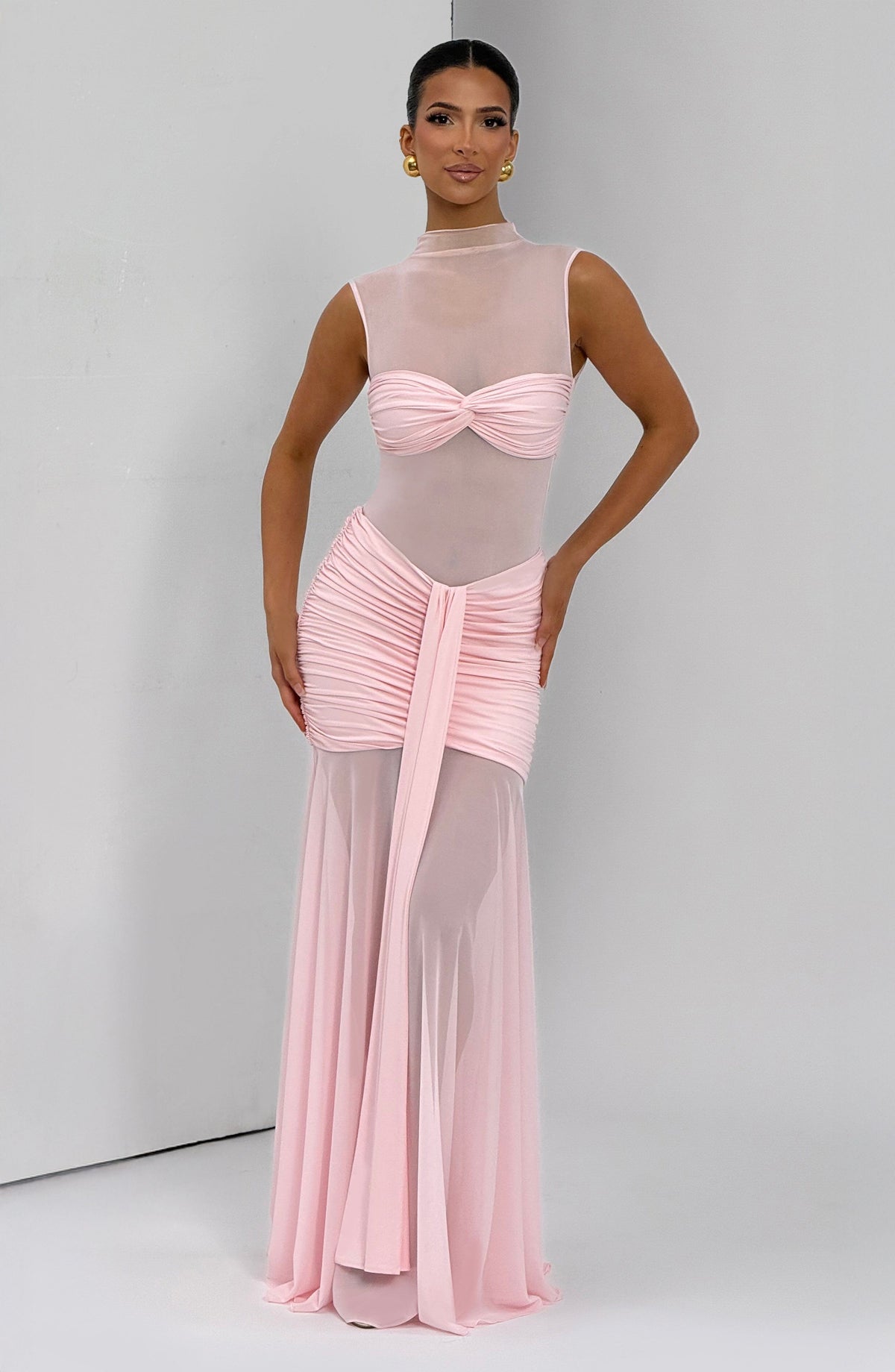 Fae Maxi Skirt - Blush - Napalia