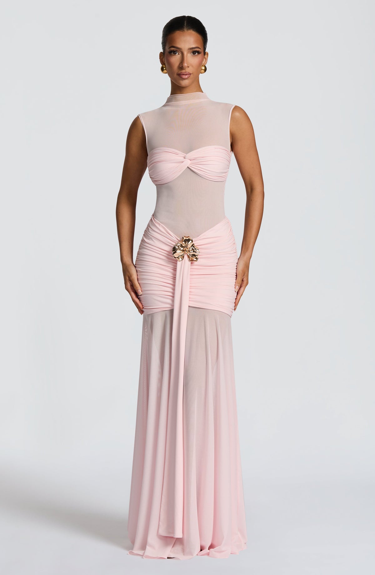 Fae Maxi Skirt - Blush - Napalia