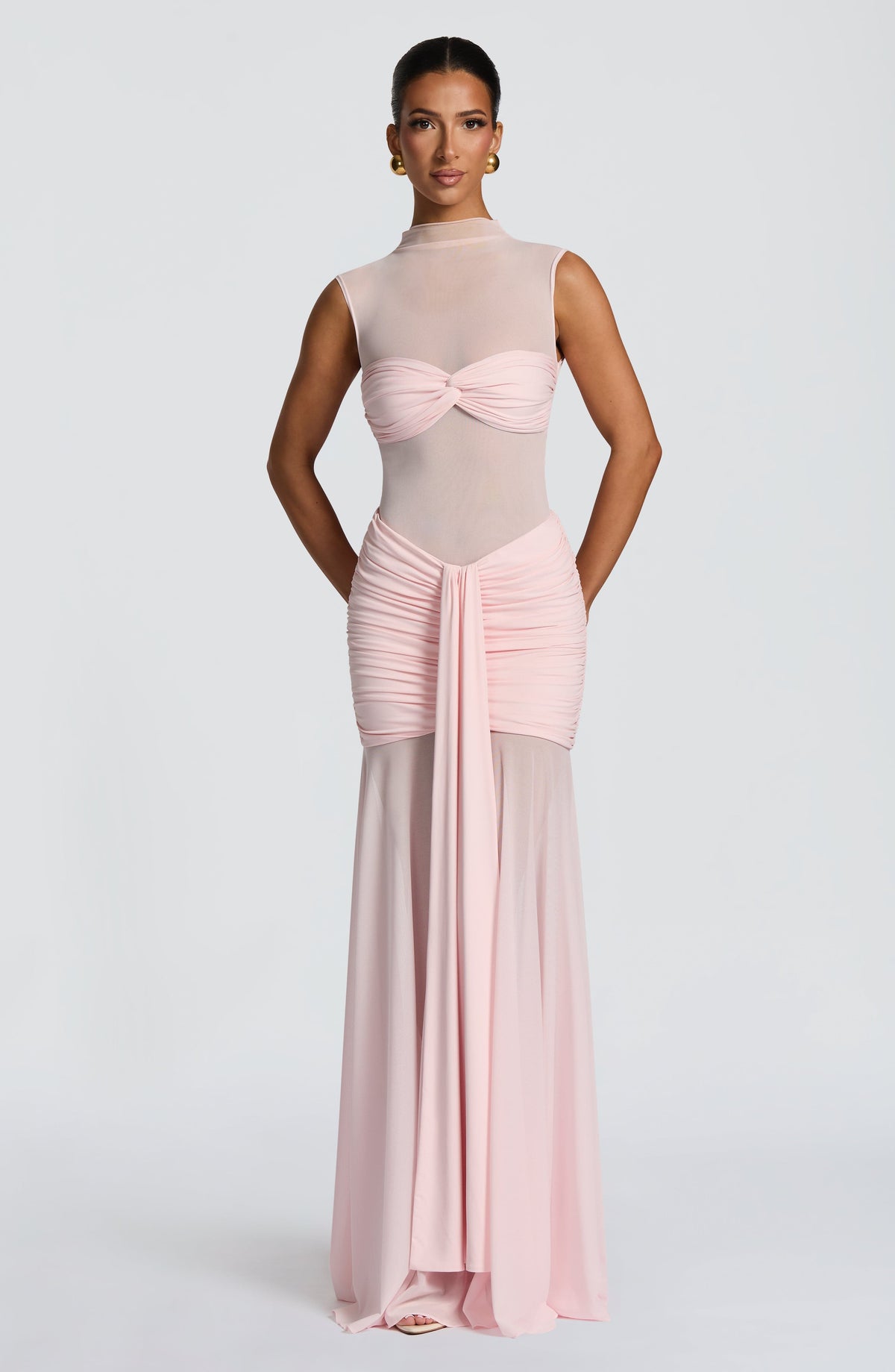 Fae Maxi Skirt - Blush - Napalia
