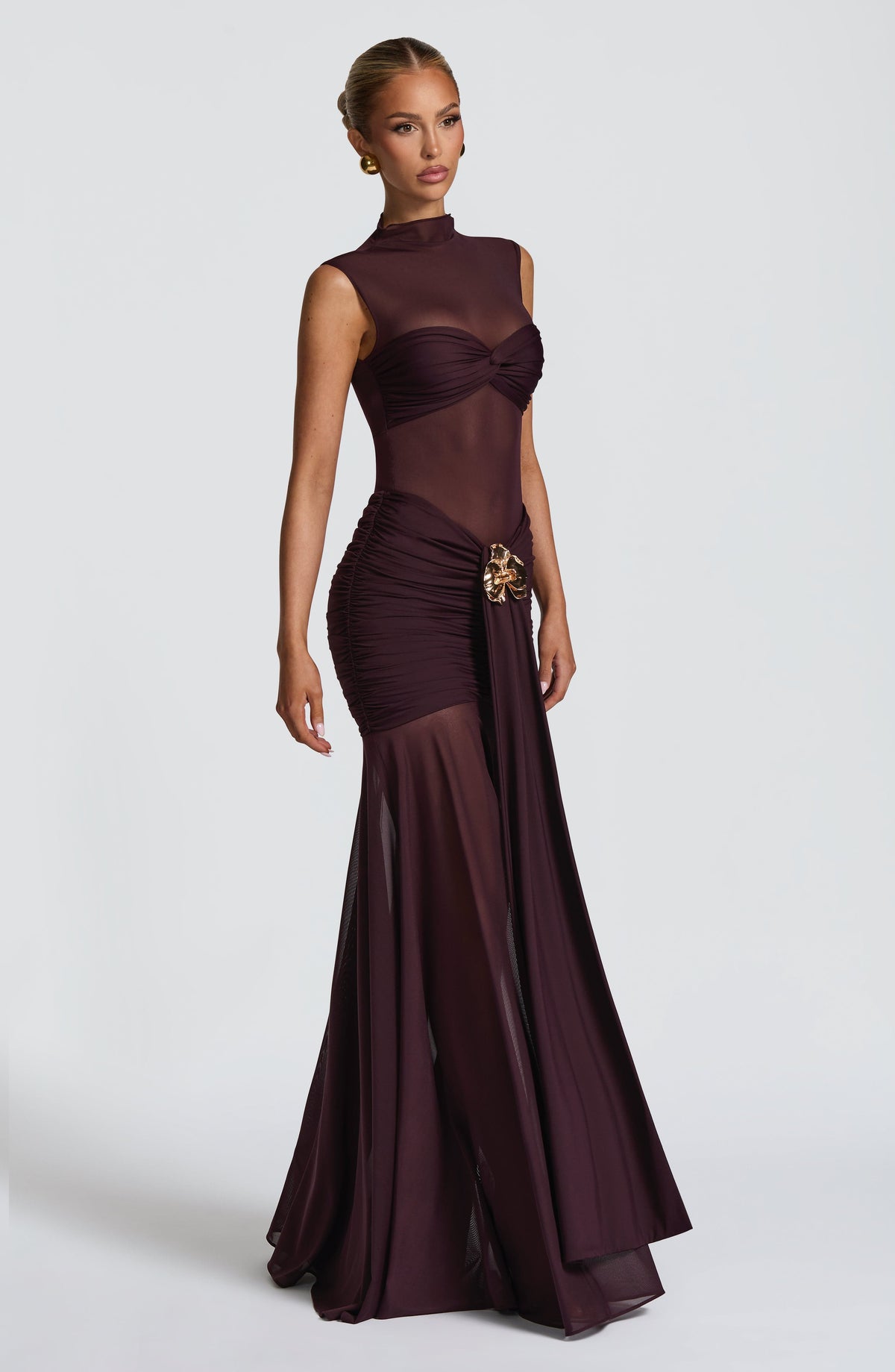 Fae Maxi Skirt - Plum - Napalia