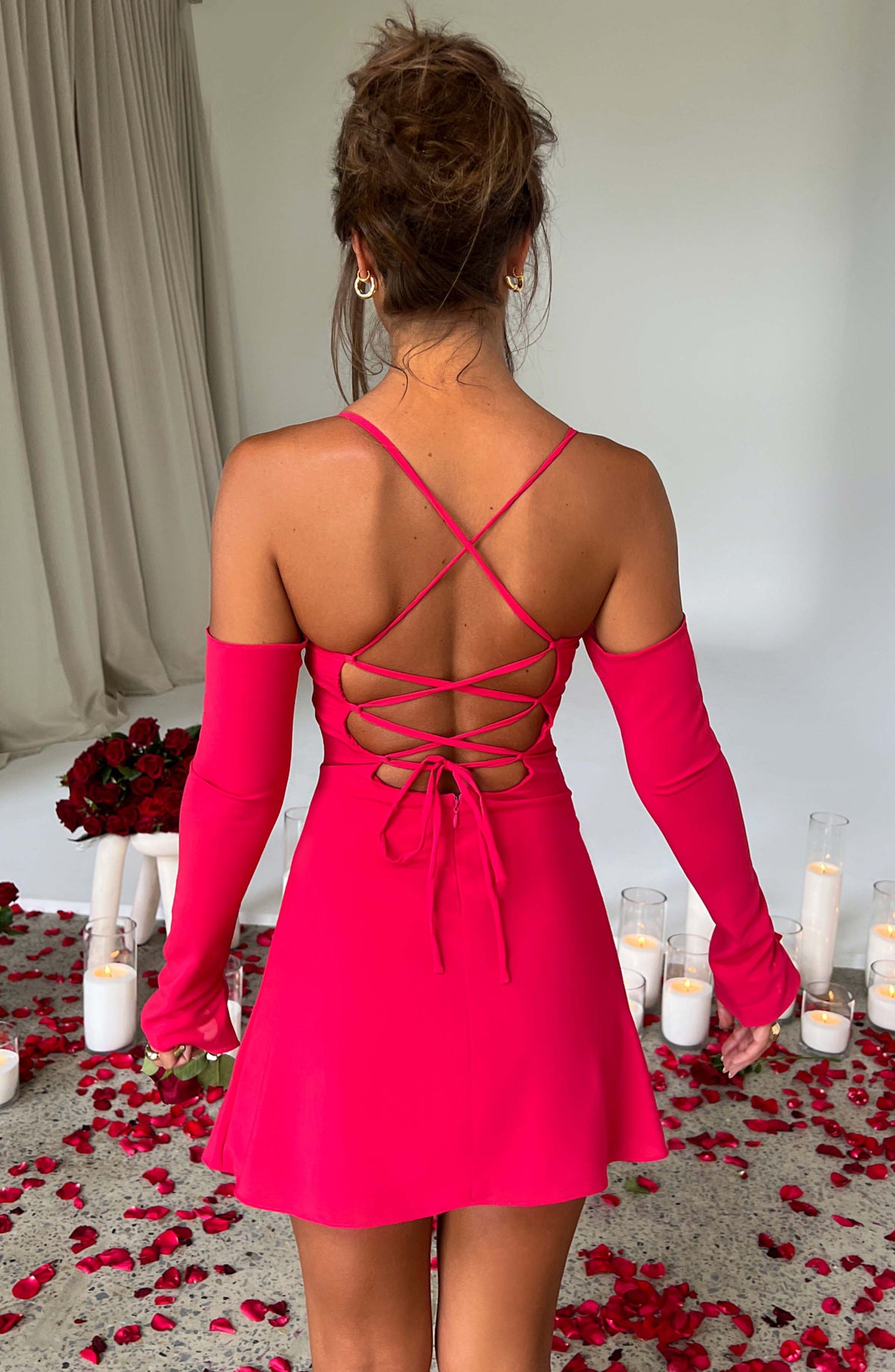 Fiona Mini Dress - Pink - Napalia
