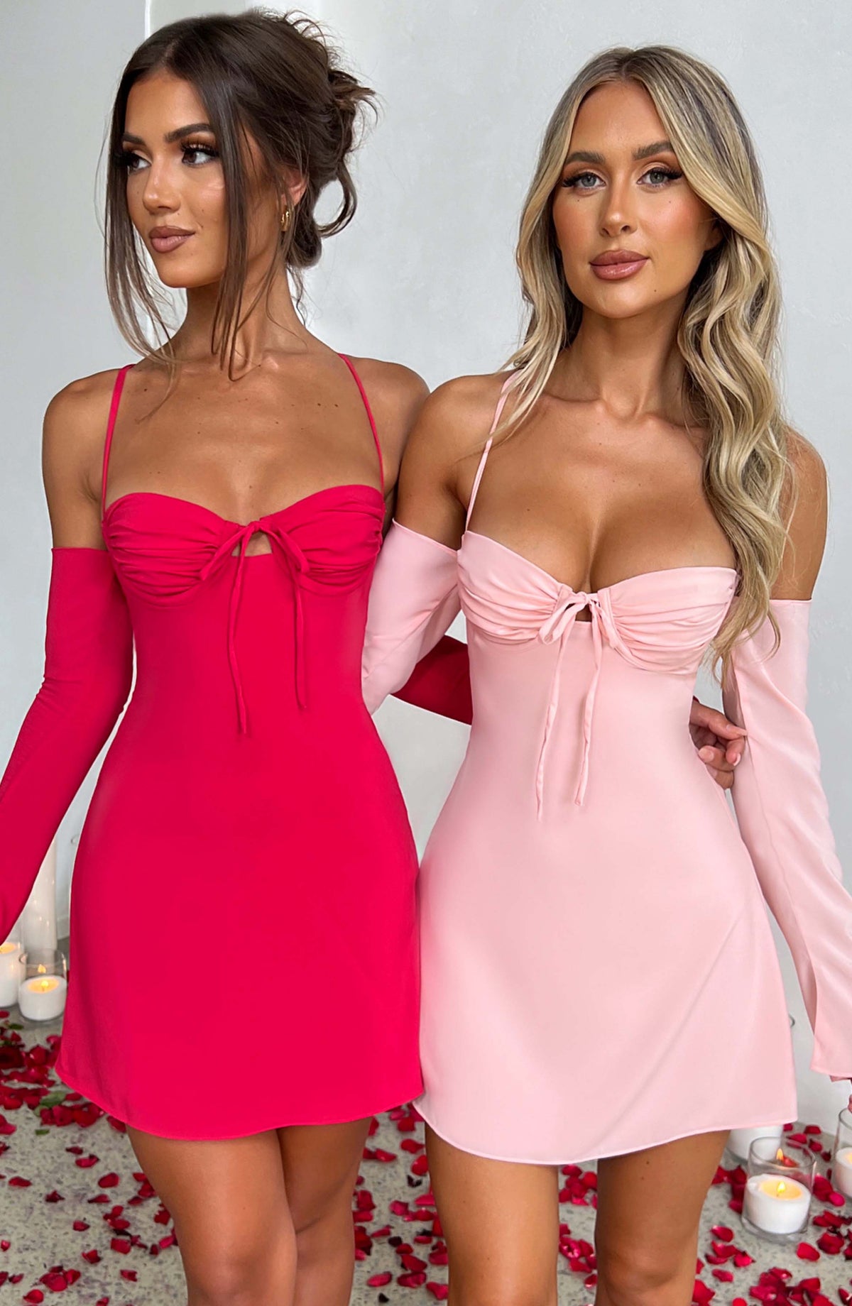 Fiona Mini Dress - Pink - Napalia