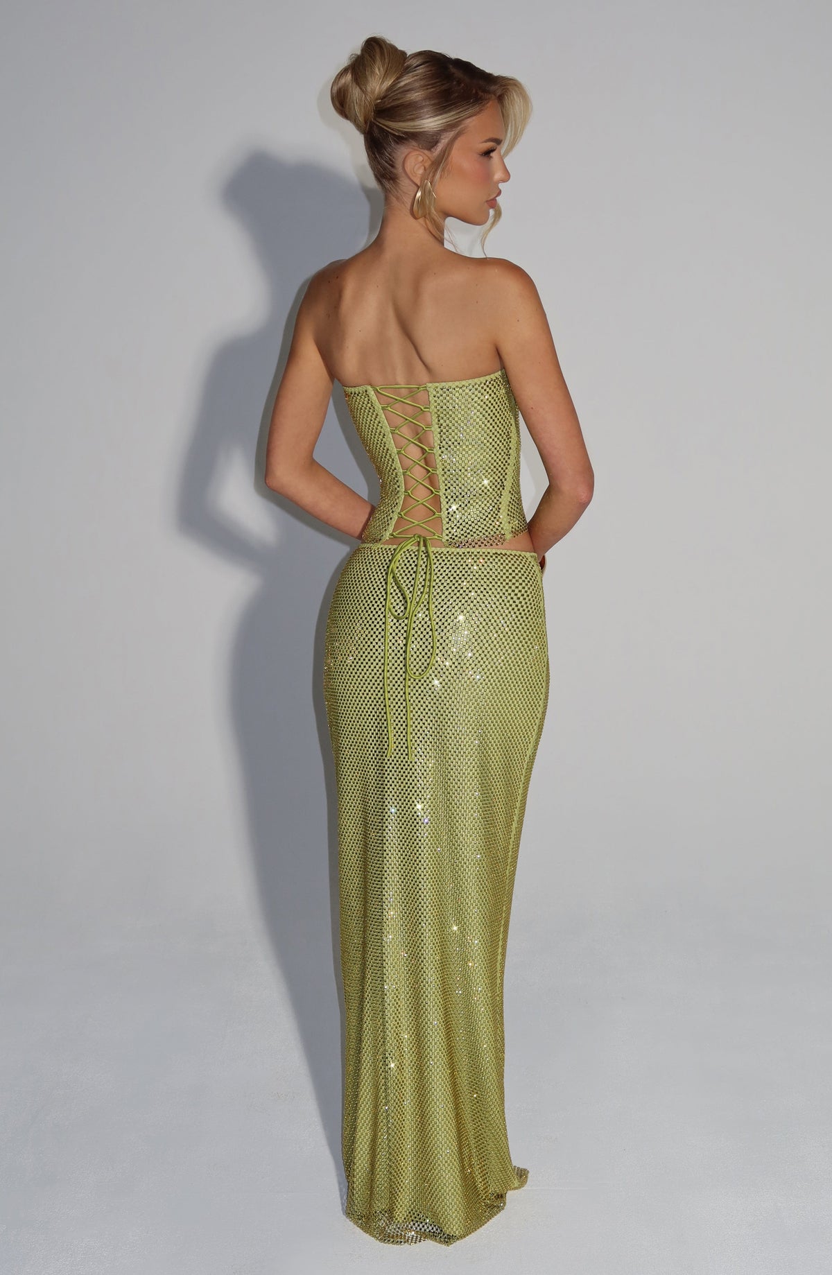 Hali Maxi Skirt - Olive - Napalia