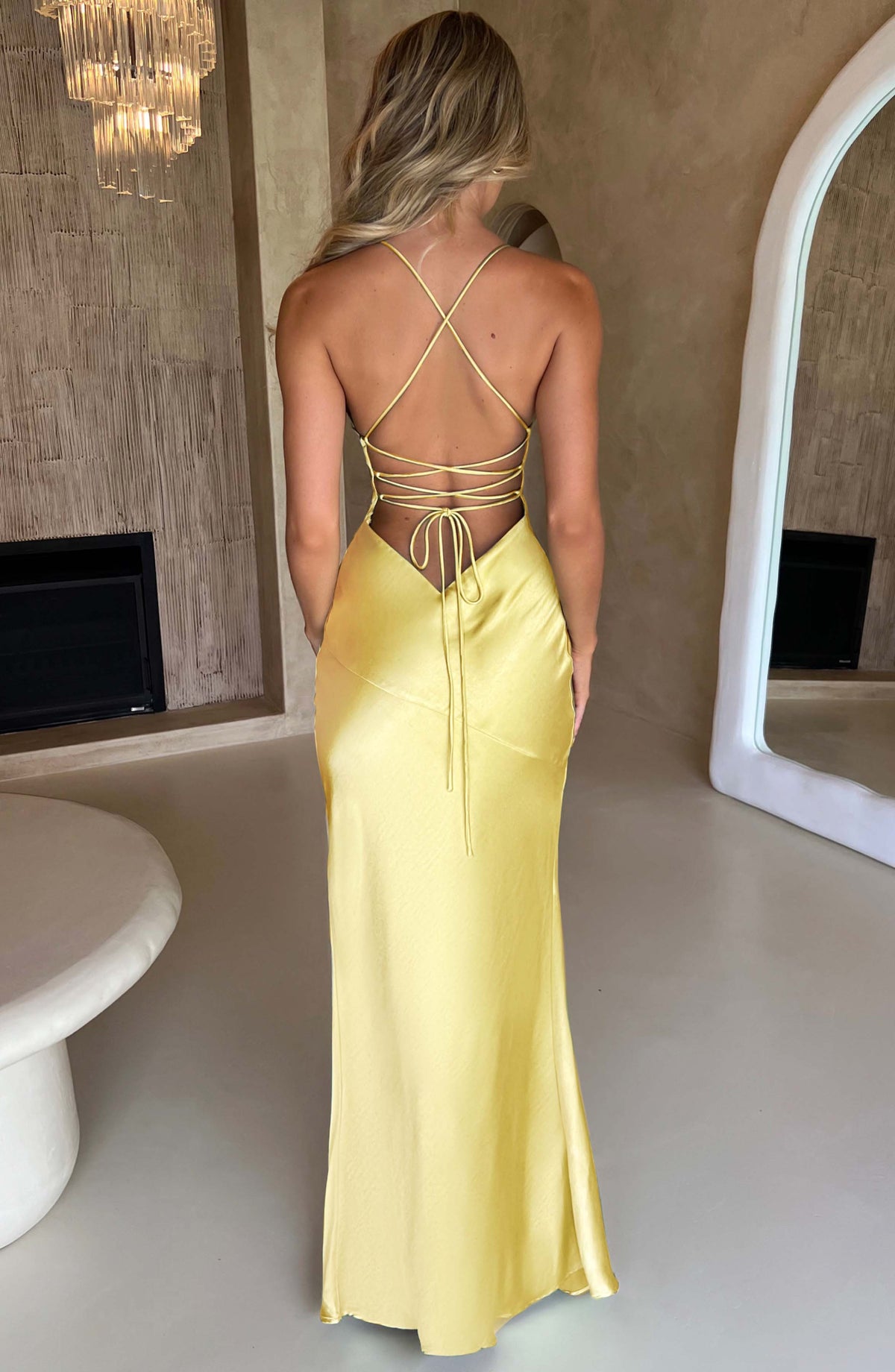 Isobel Maxi Dress - Lemon - Napalia
