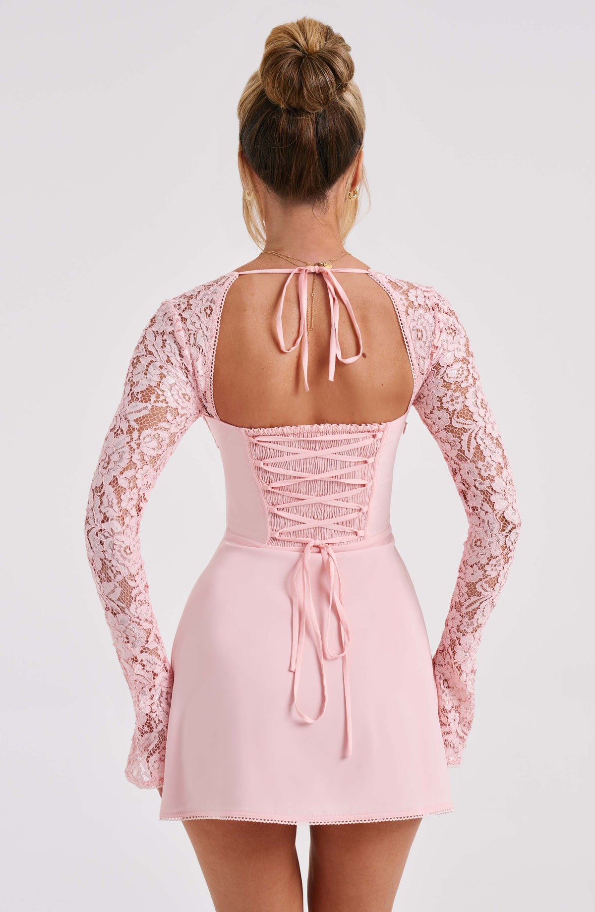 Jacinta Mini Dress - Blush - Napalia