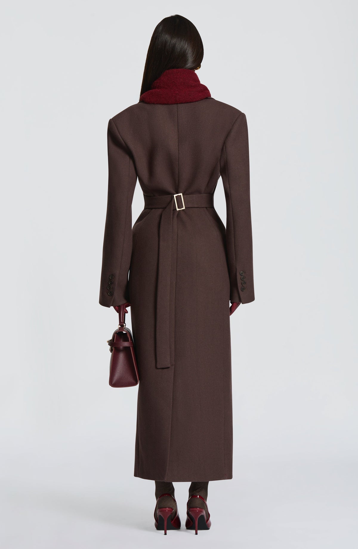 Jeanie Scarf - Burgundy - Napalia