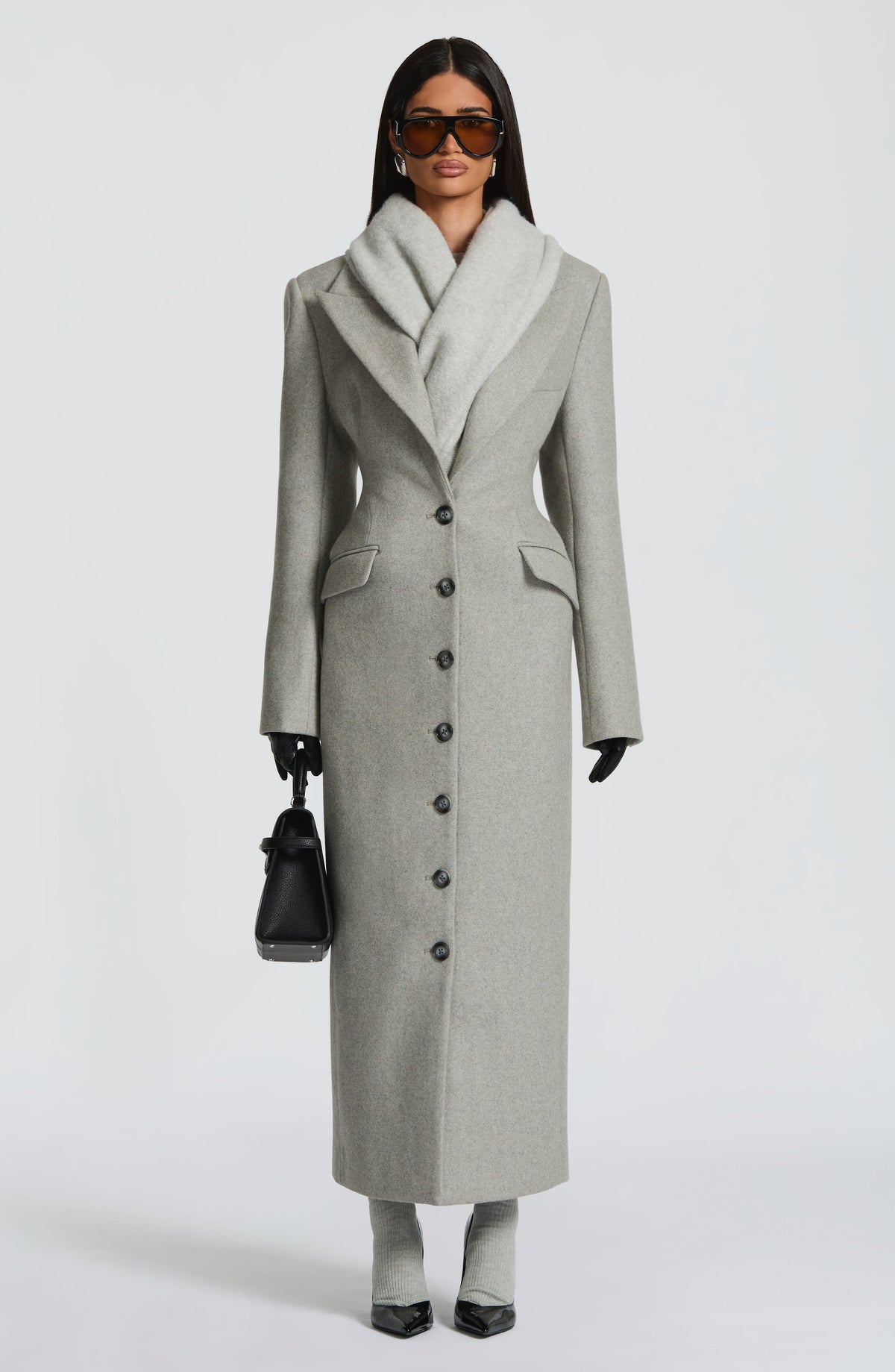 Jeanie Scarf - Light Grey - Napalia