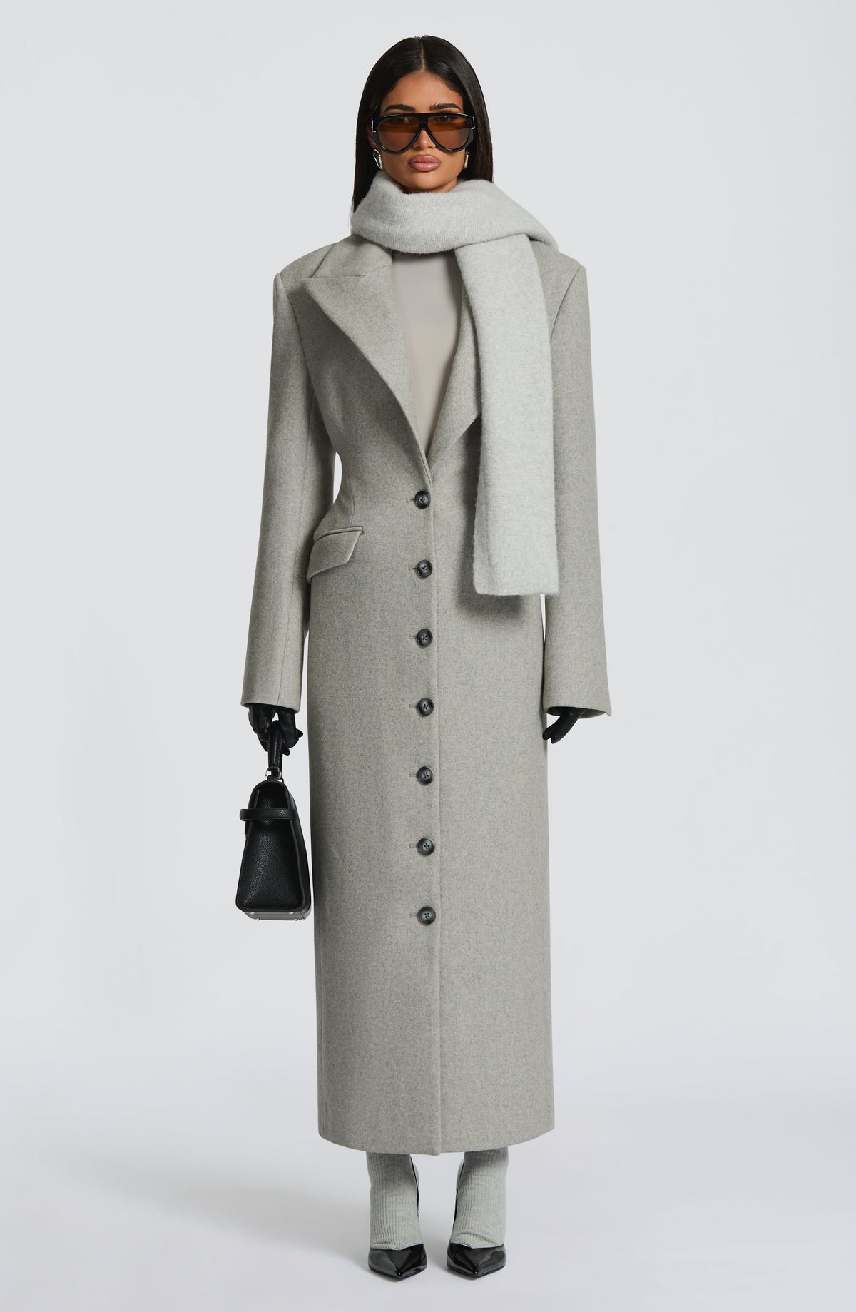 Jeanie Scarf - Light Grey - Napalia