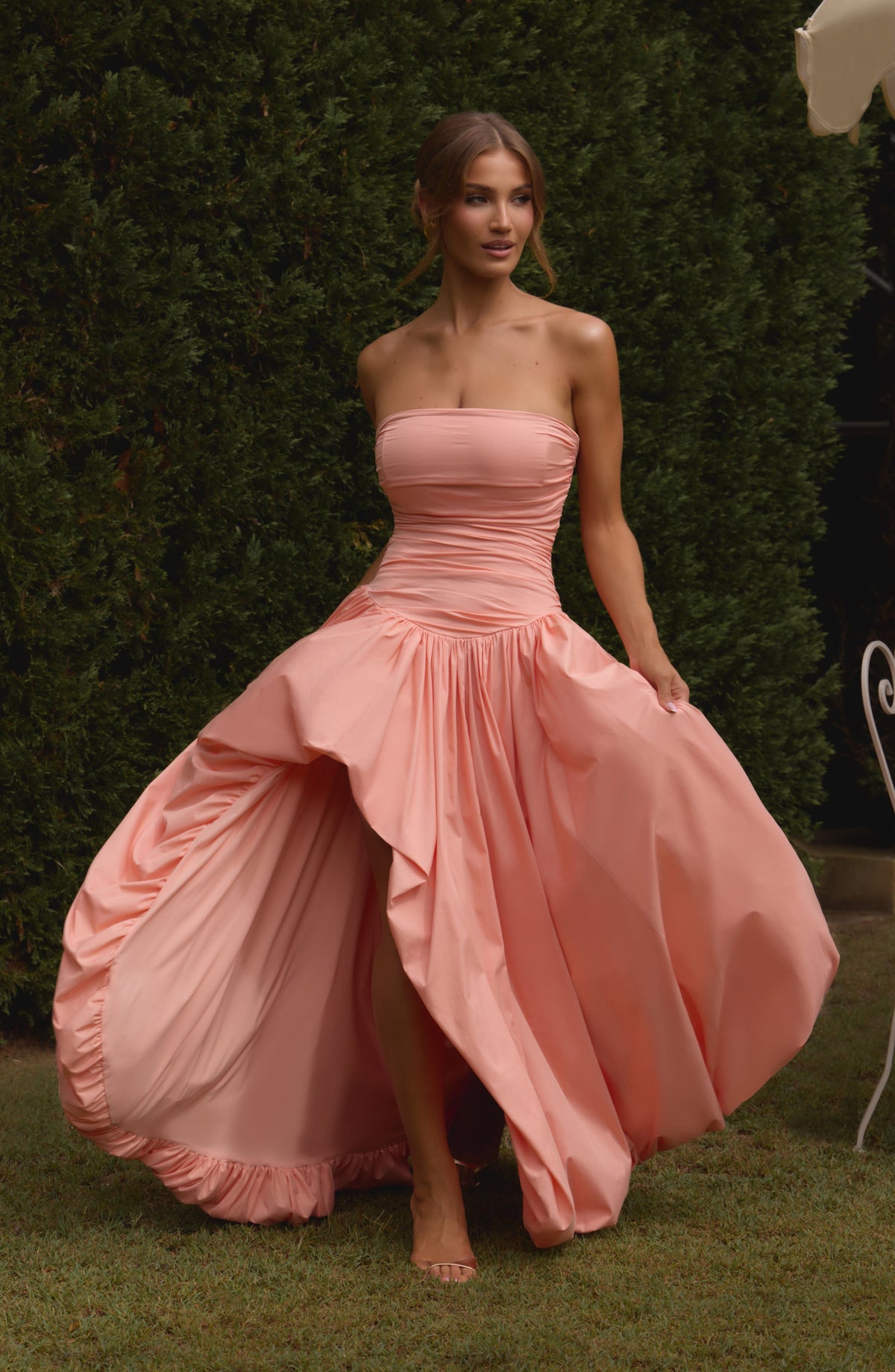 Jillian Maxi Dress - Peach - Napalia