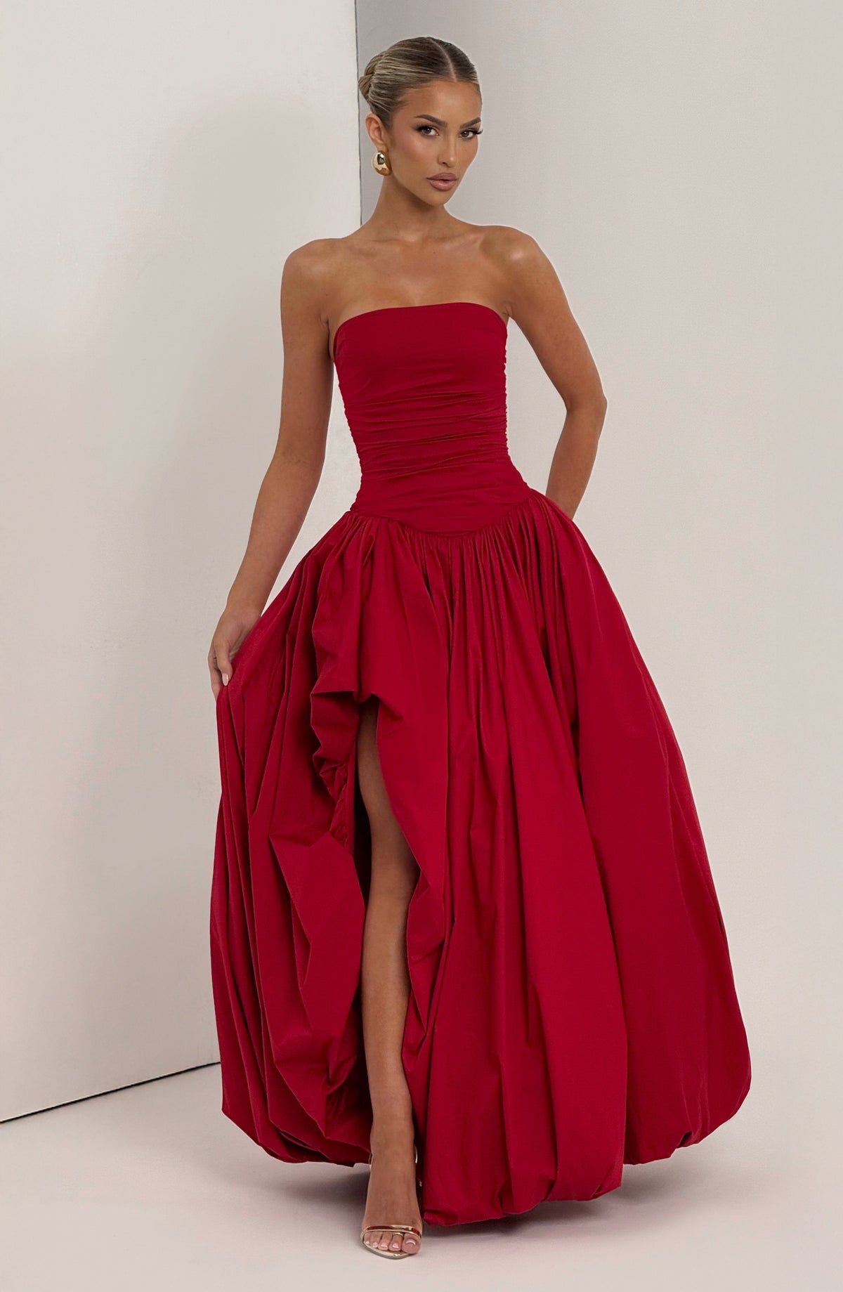 Jillian Maxi Dress - Red - Napalia
