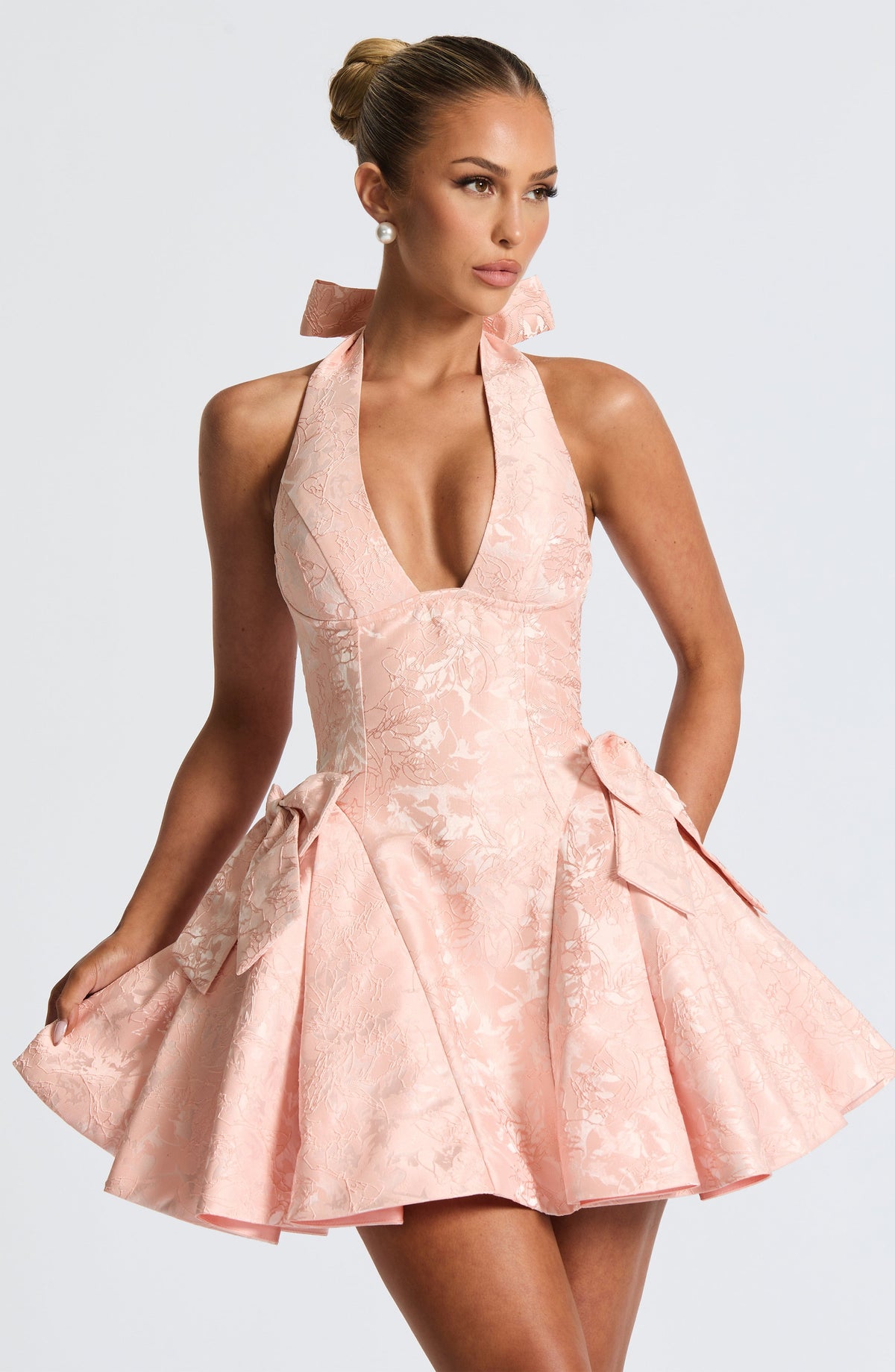 Jocelyn Mini Dress - Soft Peach - Napalia