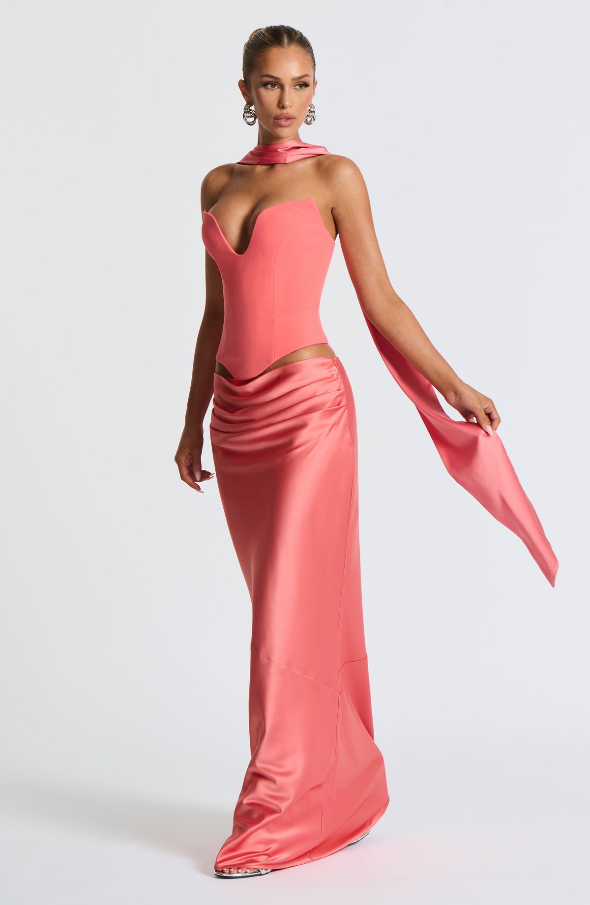 Kamiyah Corset - Coral Pink - Napalia
