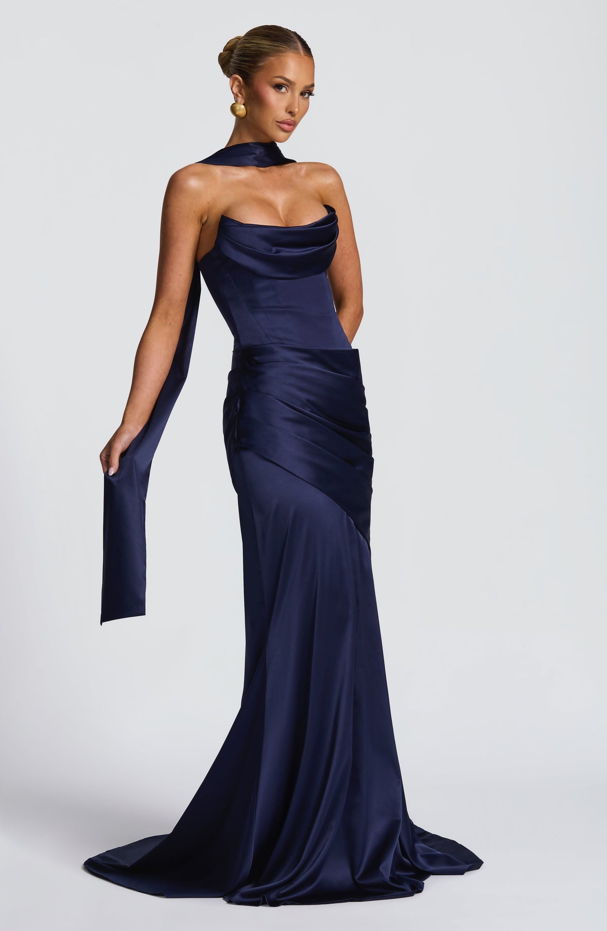 Kensington Maxi Dress - Navy - Napalia