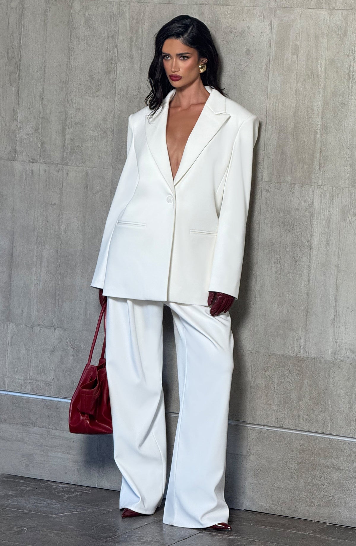 Kirsty Pants - Ivory - Napalia