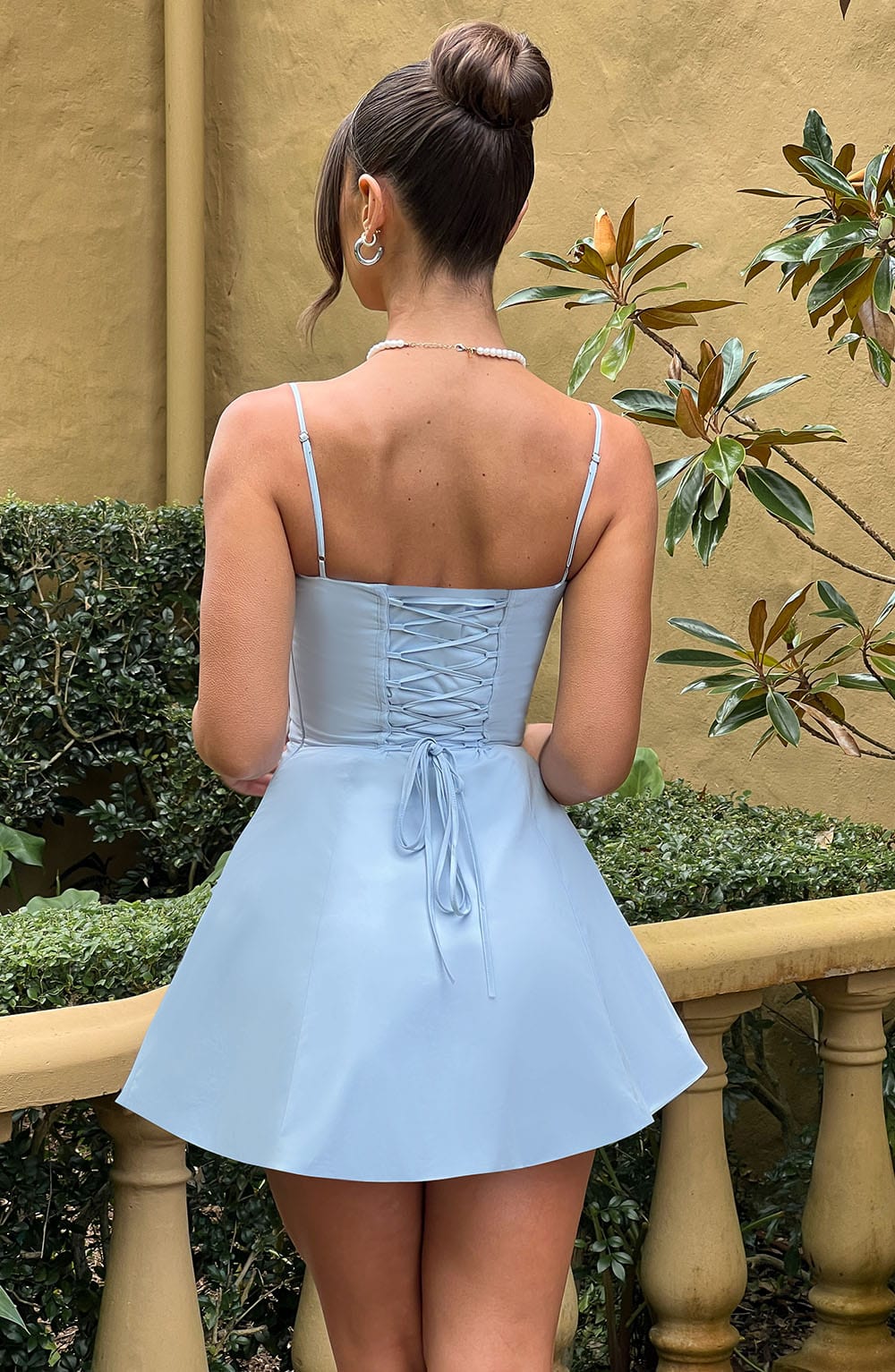 Lacey Mini Dress - Blue - Napalia