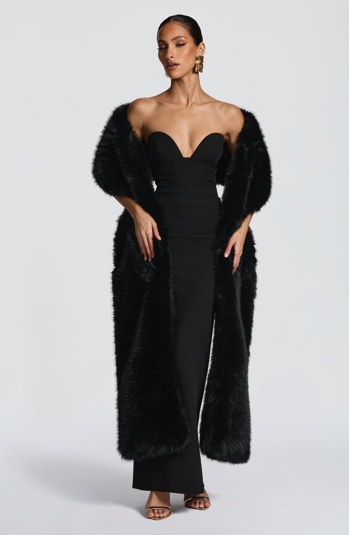 Lindsey Maxi Dress - Black - Napalia