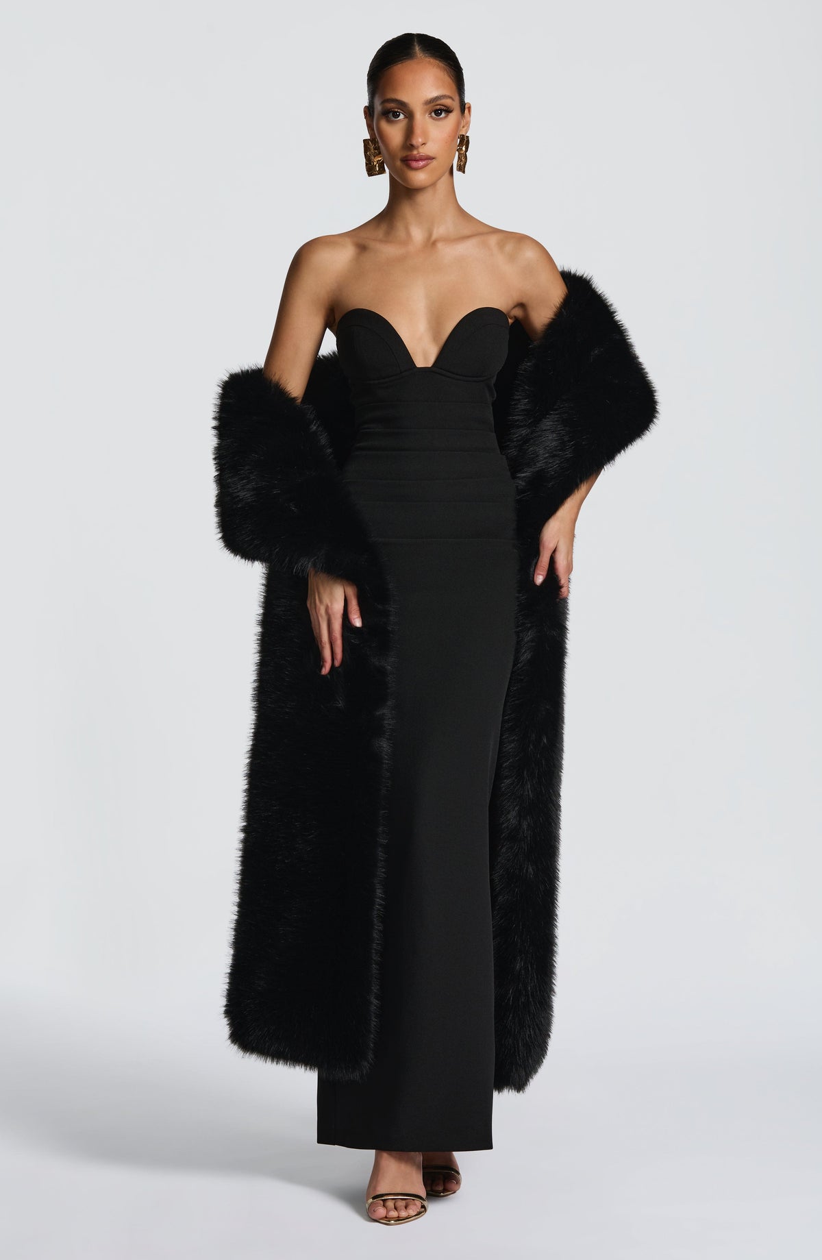 Lindsey Maxi Dress - Black - Napalia