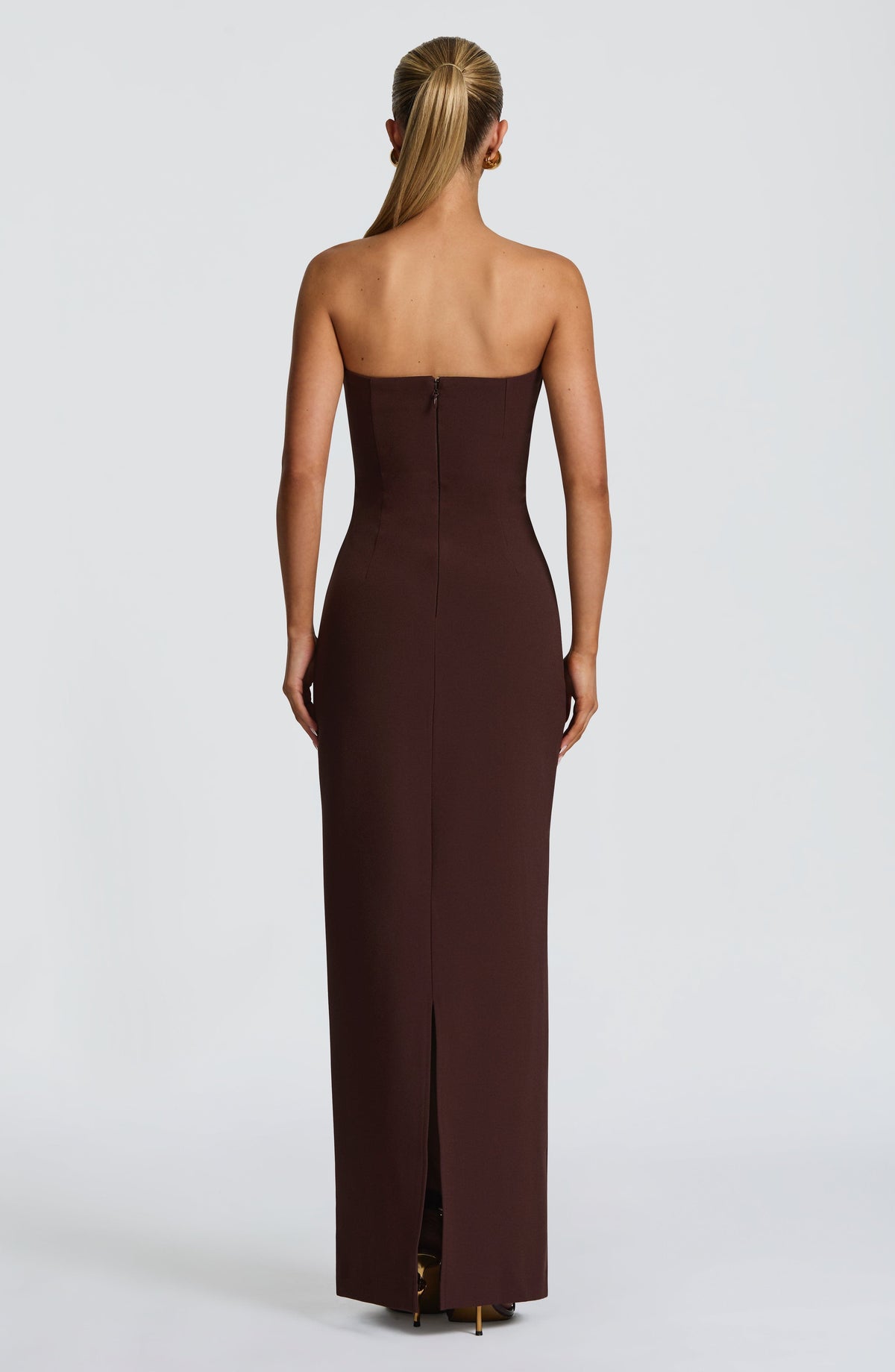 Lindsey Maxi Dress - Plum Brown - Napalia