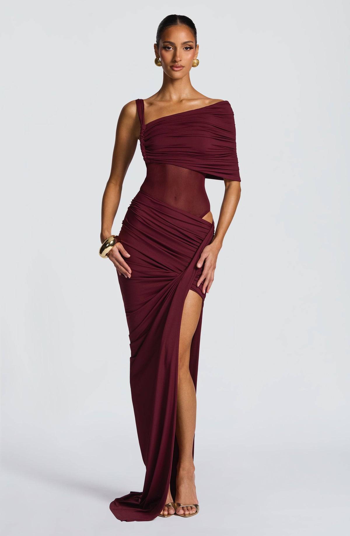Lisette Bodysuit - Cherry Lacquer - Napalia