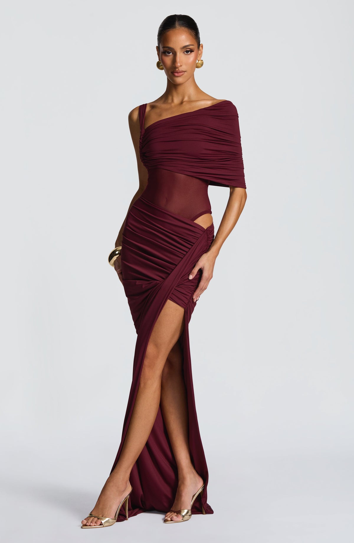 Lisette Bodysuit - Cherry Lacquer - Napalia