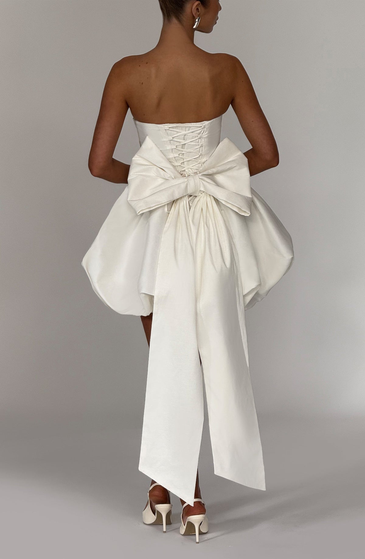 Lotus Mini Dress - Ivory - Napalia