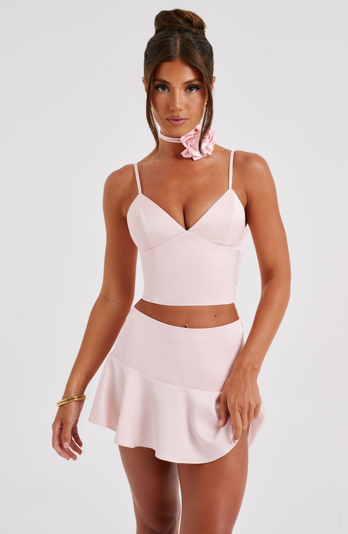 Louisa Mini Skirt - Blush - Napalia